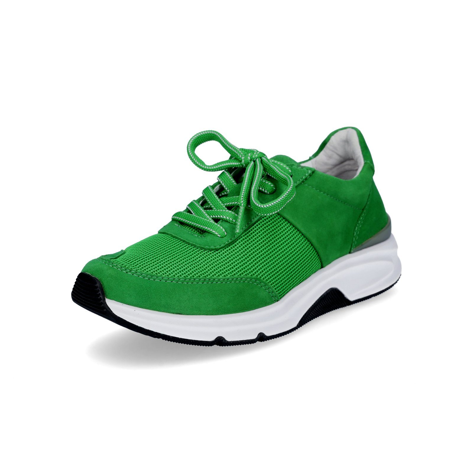 Gabor Gabor Rollingsoft Damen Sneaker grün Sneaker, sportliches Mesh,  auffallender Freizeitschuh, leichte Keilsohle