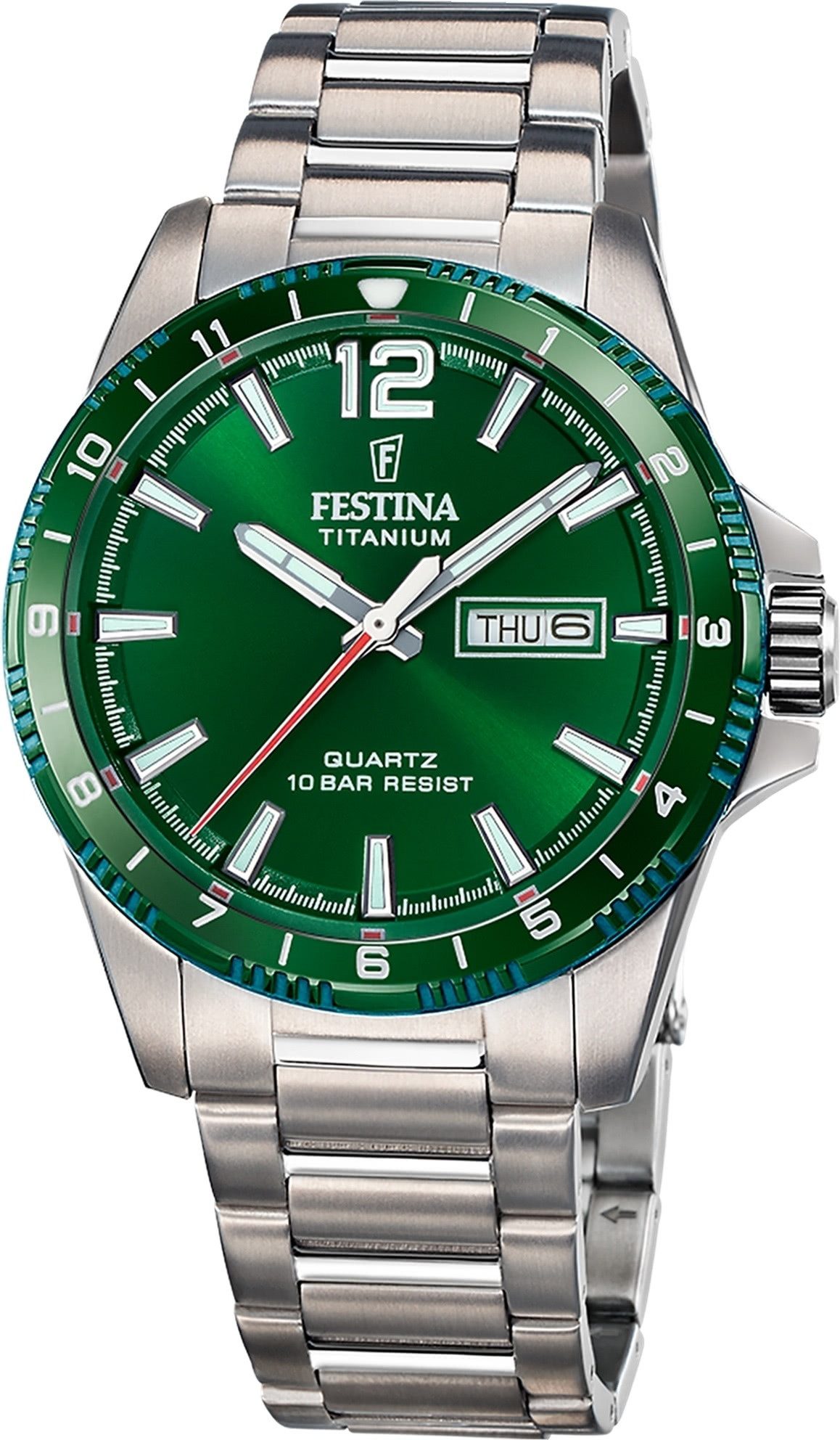 Quarzuhr Festina Herrenuhr Titanium Armbanduhr