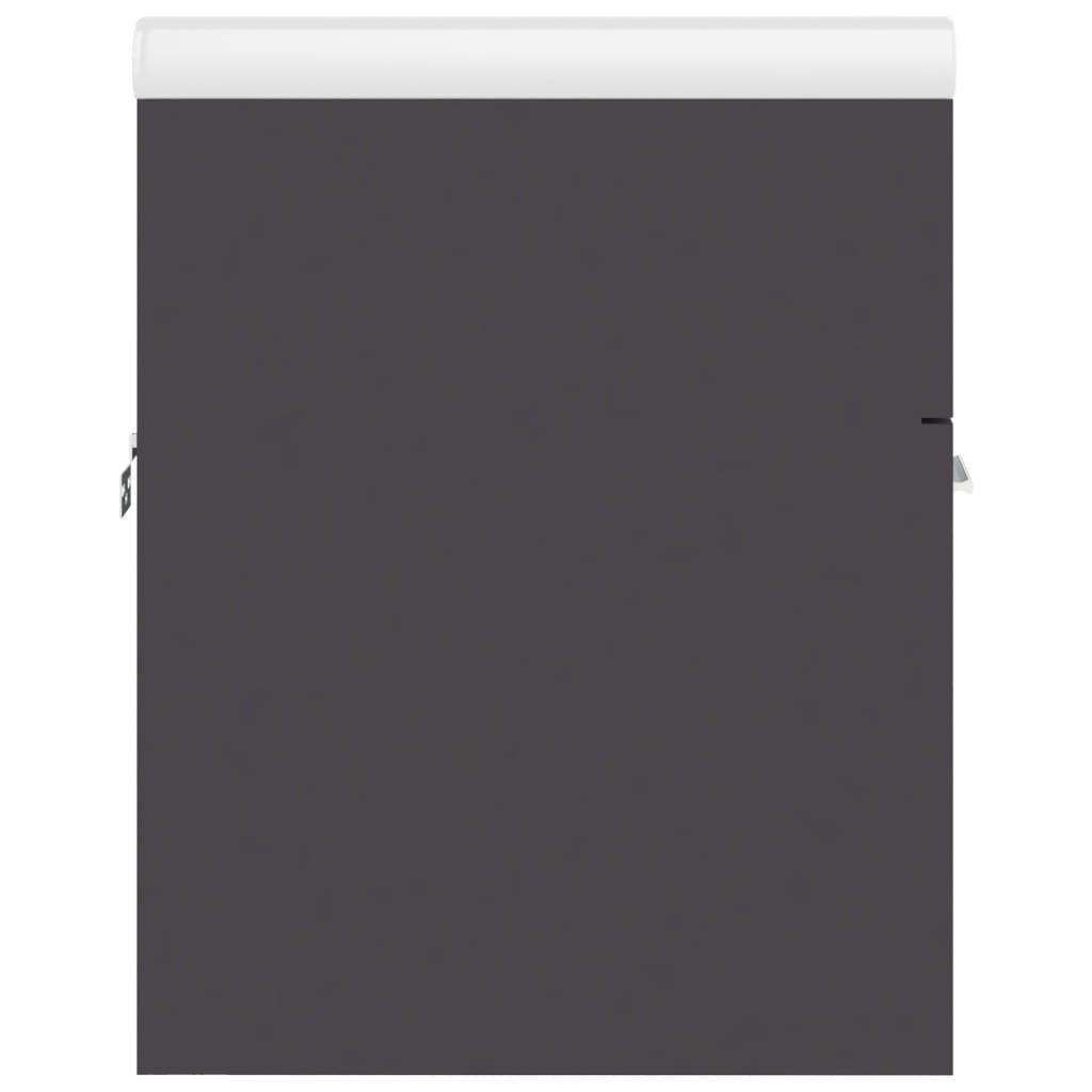 Waschbeckenunterschrank mit Grau Einbaubecken cm vidaXL Spanplatte Waschtisch 42