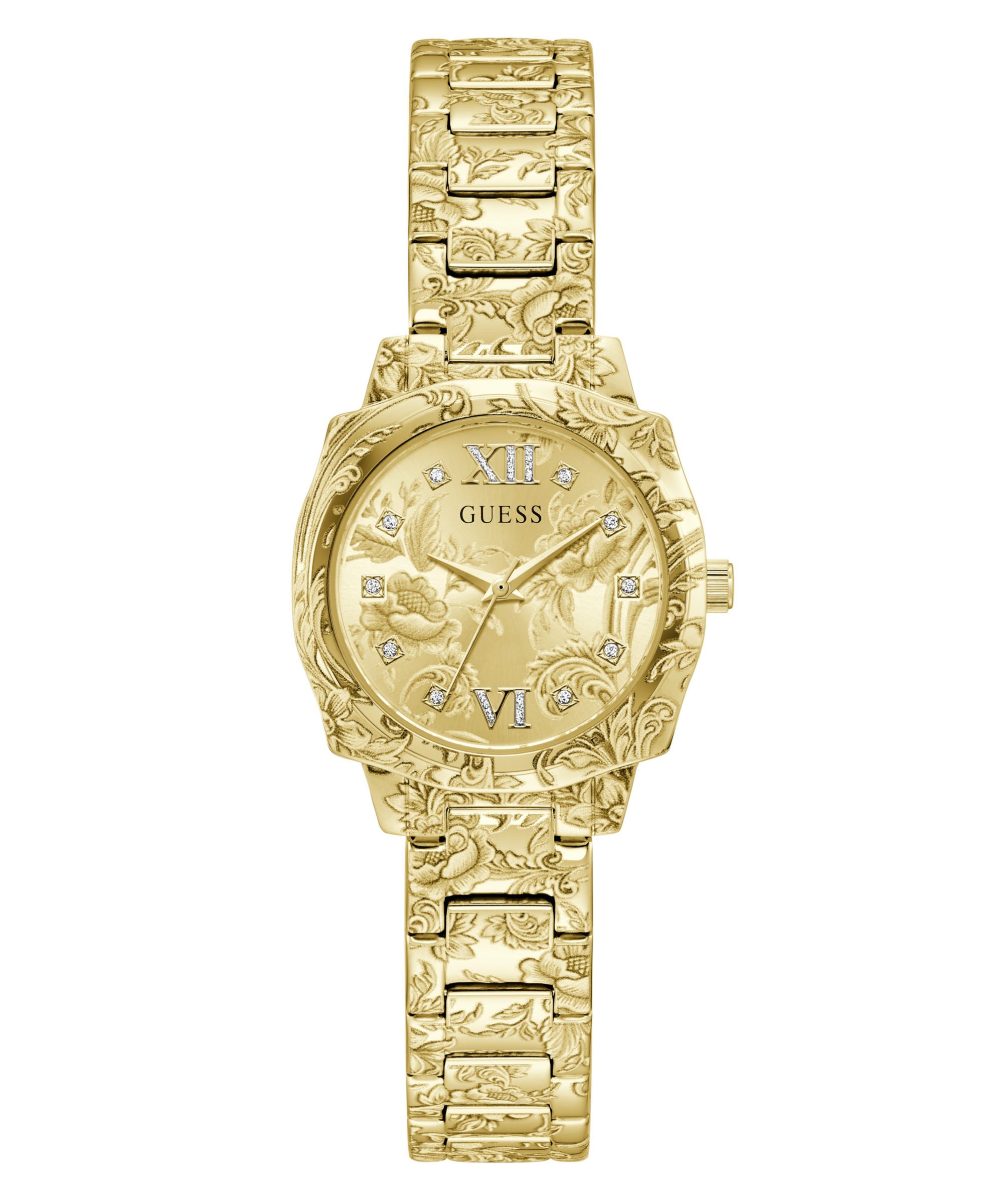 Guess Quarzuhr OLIVIA GW1114L2, Armbanduhr, Damenuhr, Edelstahlarmband, analog