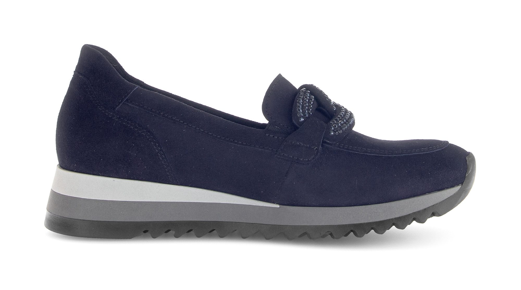 Gabor Slipper, Keilabsatz, Plateau, Businesschuh mit Zierriegel