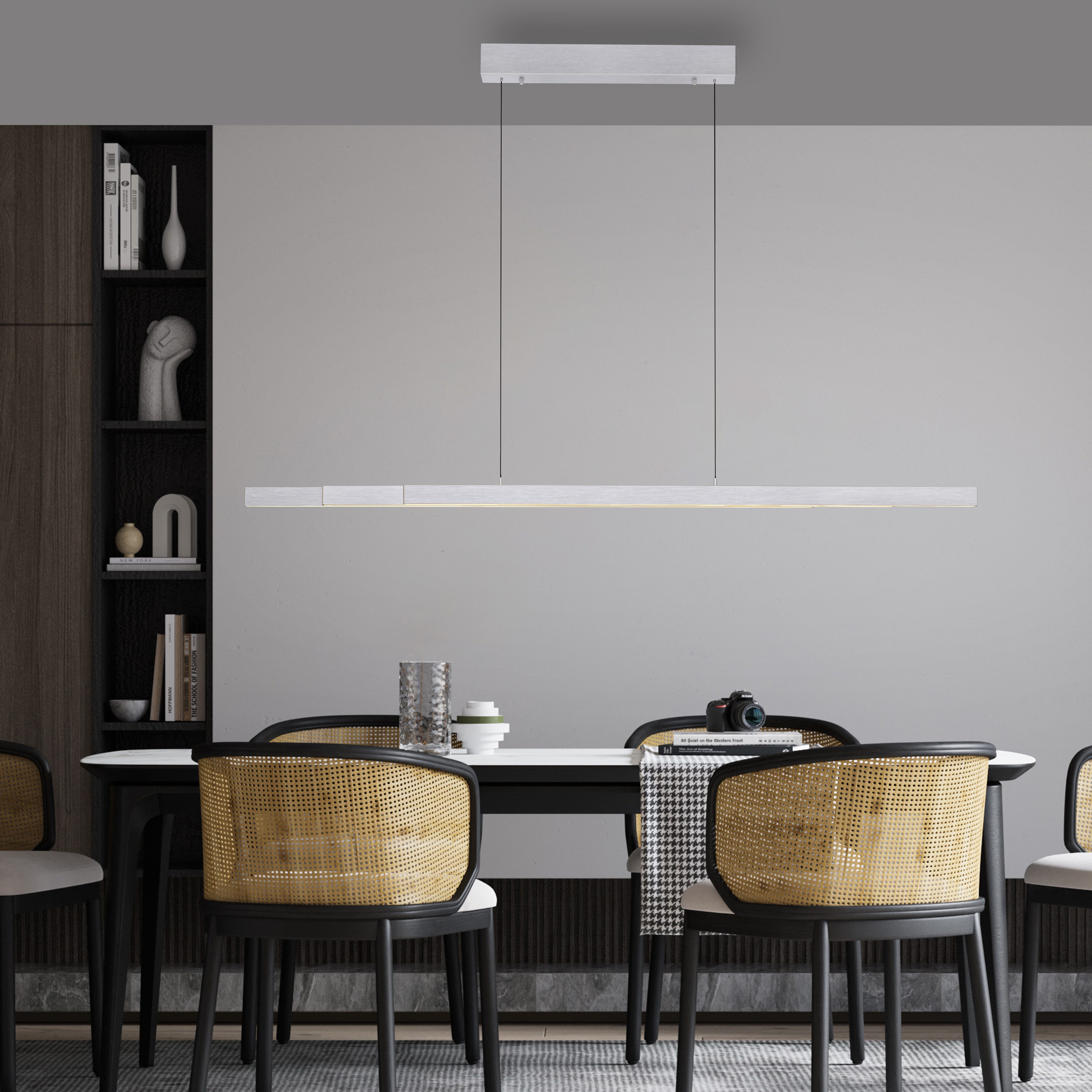 Paul Neuhaus LED Pendelleuchte ADRIANA Comfort Lift, Farbsteuerung, LED fest integriert, warmweiß - kaltweiß, Touchdimmer, CCT 2700-5000K, Comfort-Lift, Memory, Verstellbar