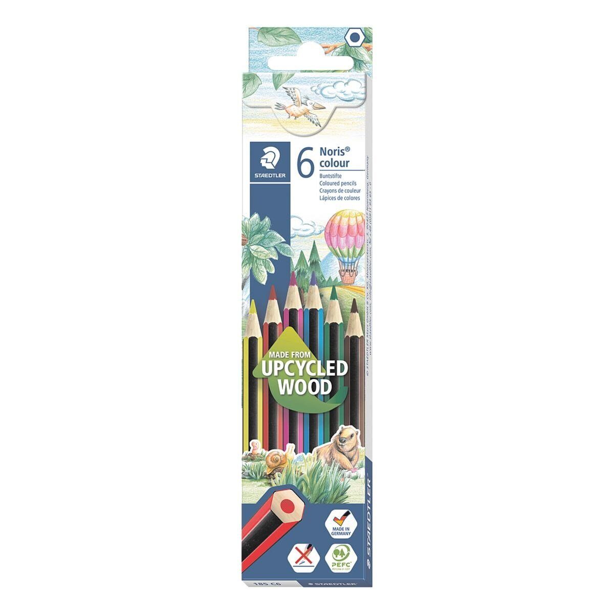 STAEDTLER Buntstift Noris Colour, (6-tlg), mit ergonomischer Softoberfläche