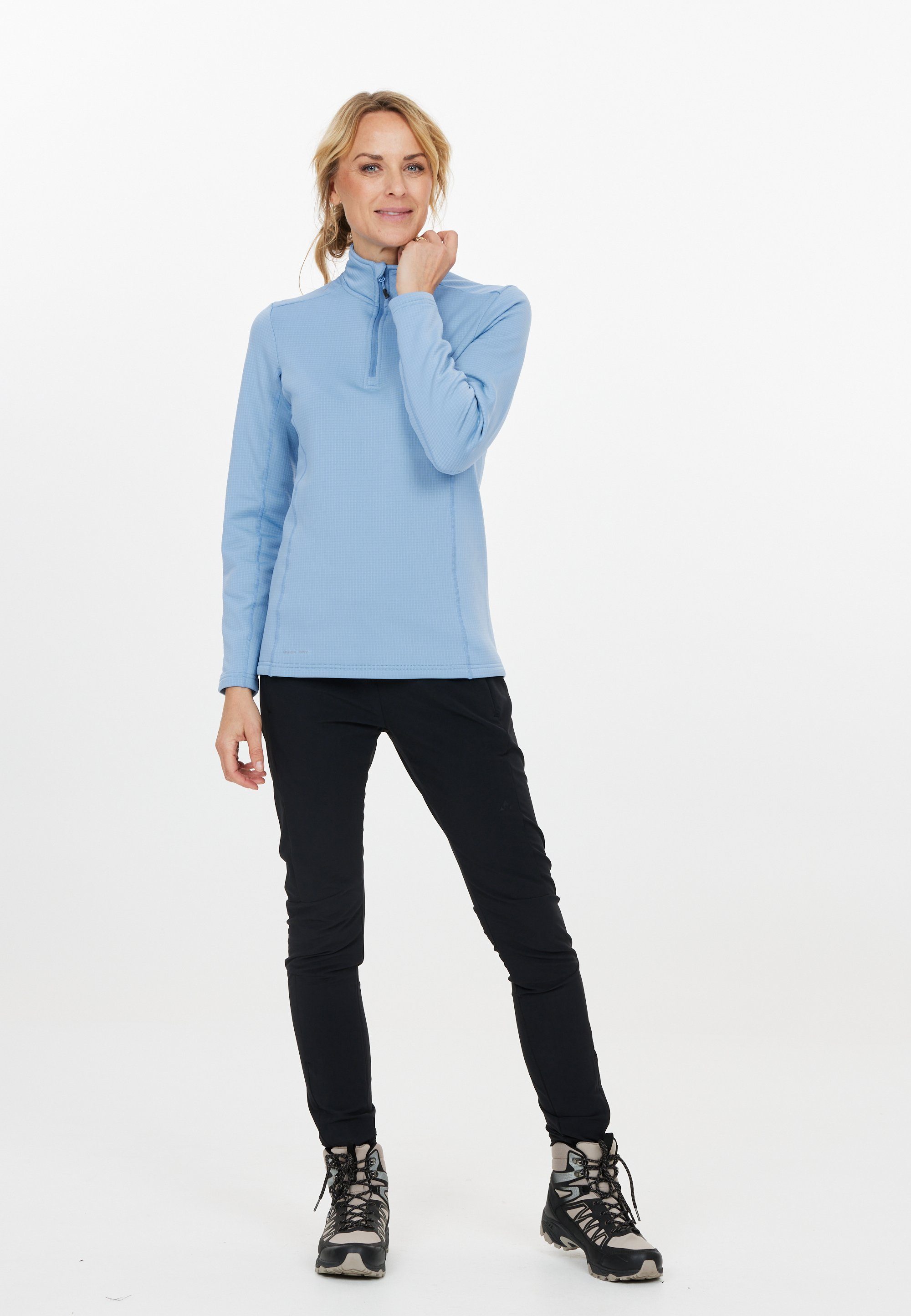 Langarmshirt Quick praktischer mit Juice Dry-Funktion WHISTLER hellblau