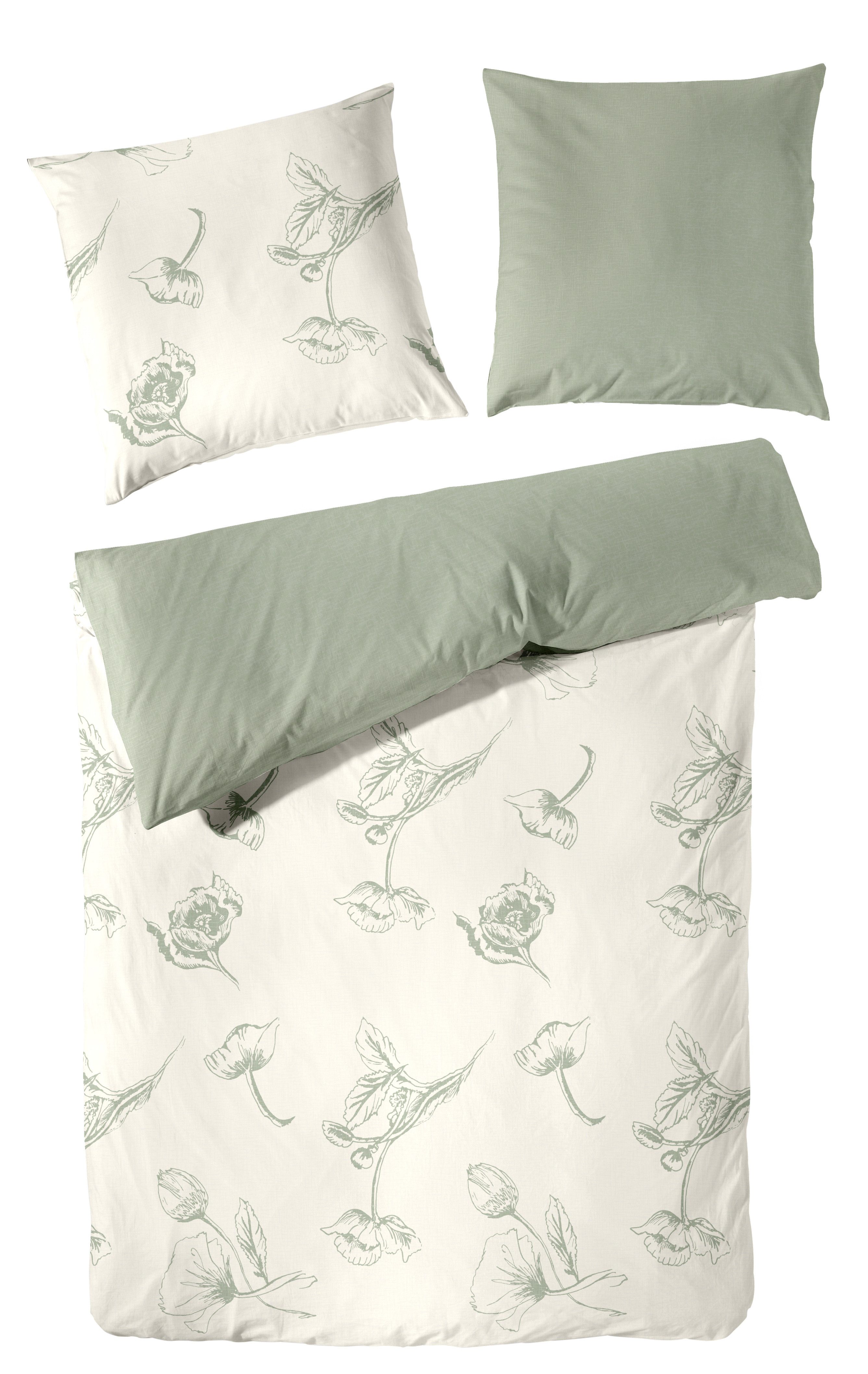 Primera Bettwäsche Halbleinen-Bettwäsche, Halbleinen, 2 teilig, 55% Baumwolle, 45% Leinen