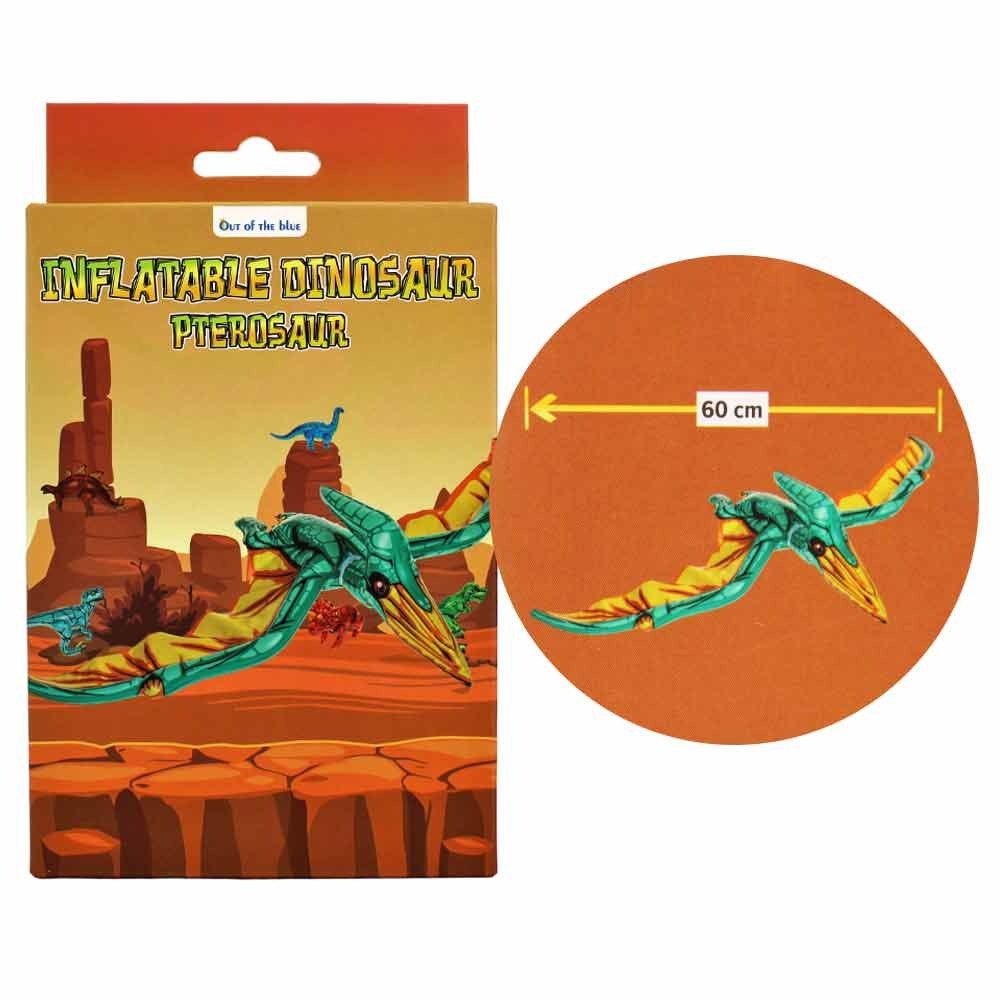 Out of the Blue Spielfigur 3 Stück Aufblasbarer Dinosaurier - ca. 60 cm, (3-tlg)