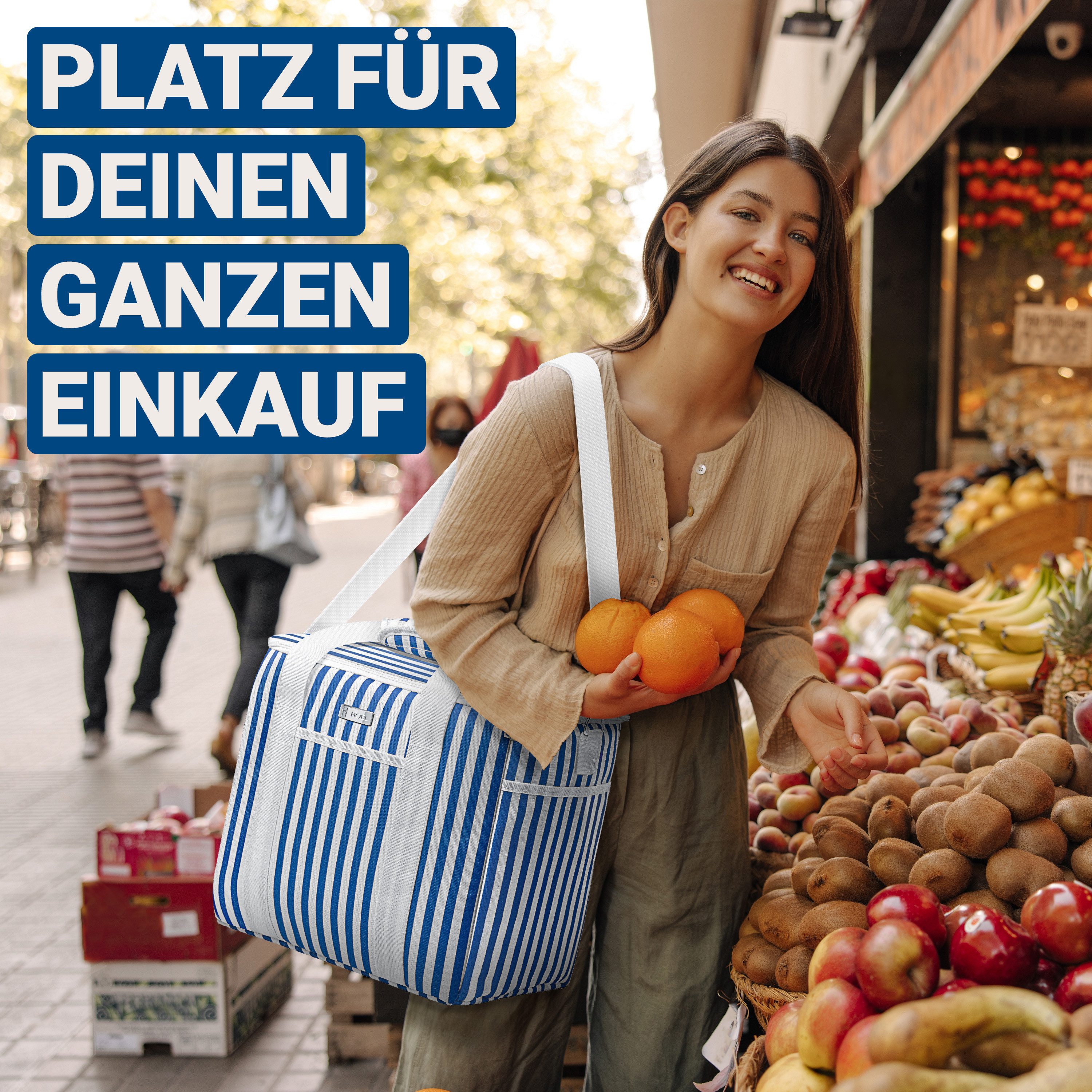 HOEL Kühltasche HOEL Kühltasche klein 20L & Gross 30L - Isoliertasche - Lunchtasche – Bild 3 von 5