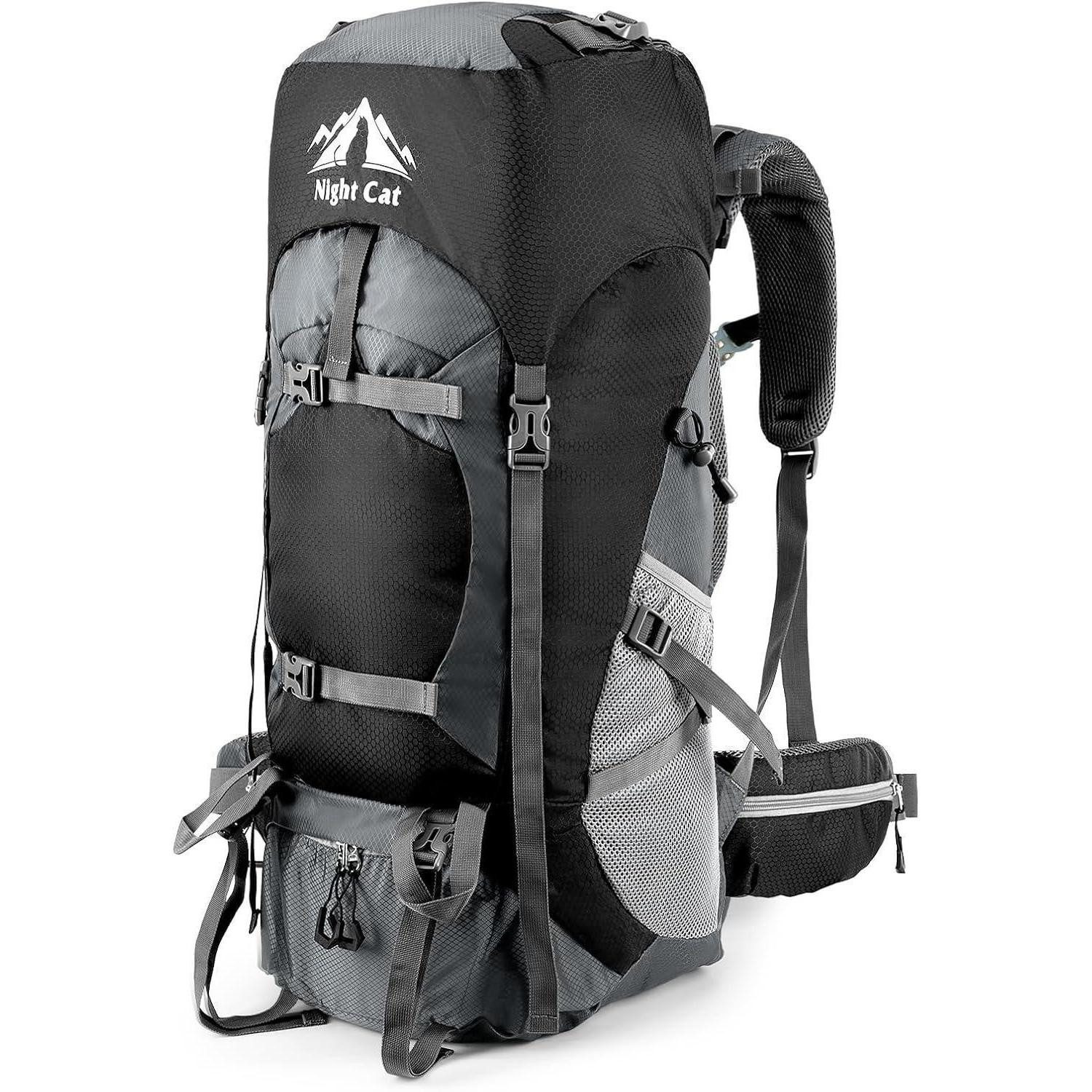 LuxusKollektion Wanderrucksack Trekkingrucksack 70L Atmungsaktiv Camping Wanderrucksack Herren Damen