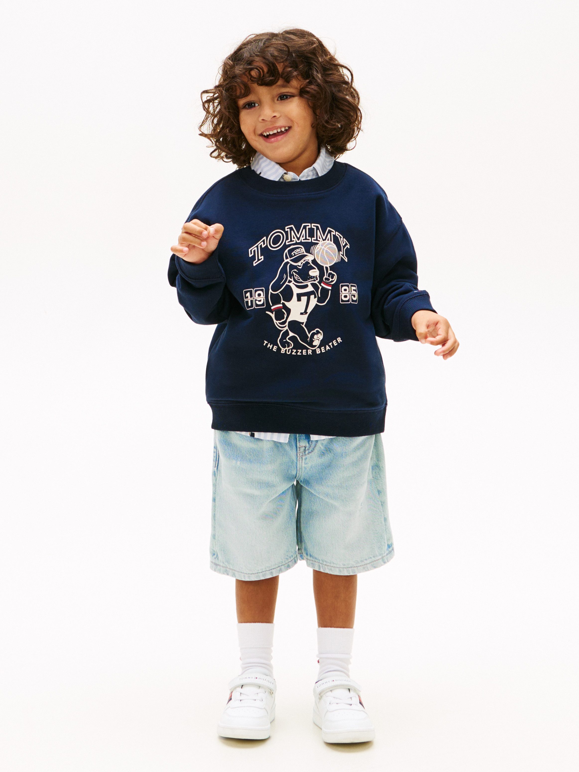 Tommy Hilfiger Sweatshirt LB PRINTED GRAPHIC SWEATSHIRT Kinder bis 16 Jahre, Print, Druck