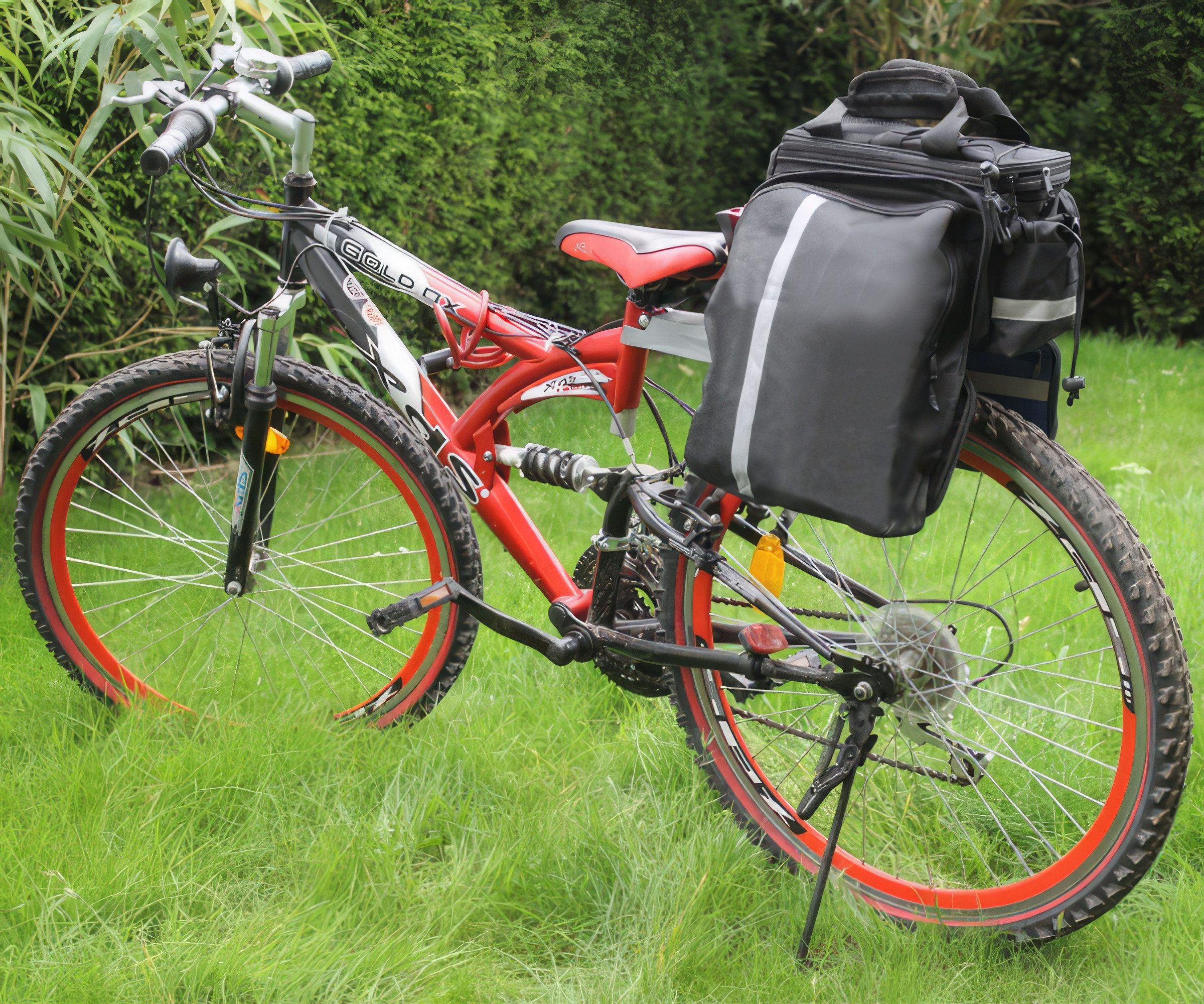 Yudu Fahrradtasche Fahrrad- Gepäcktasche Satteltasche Wasserdicht Schultergurt