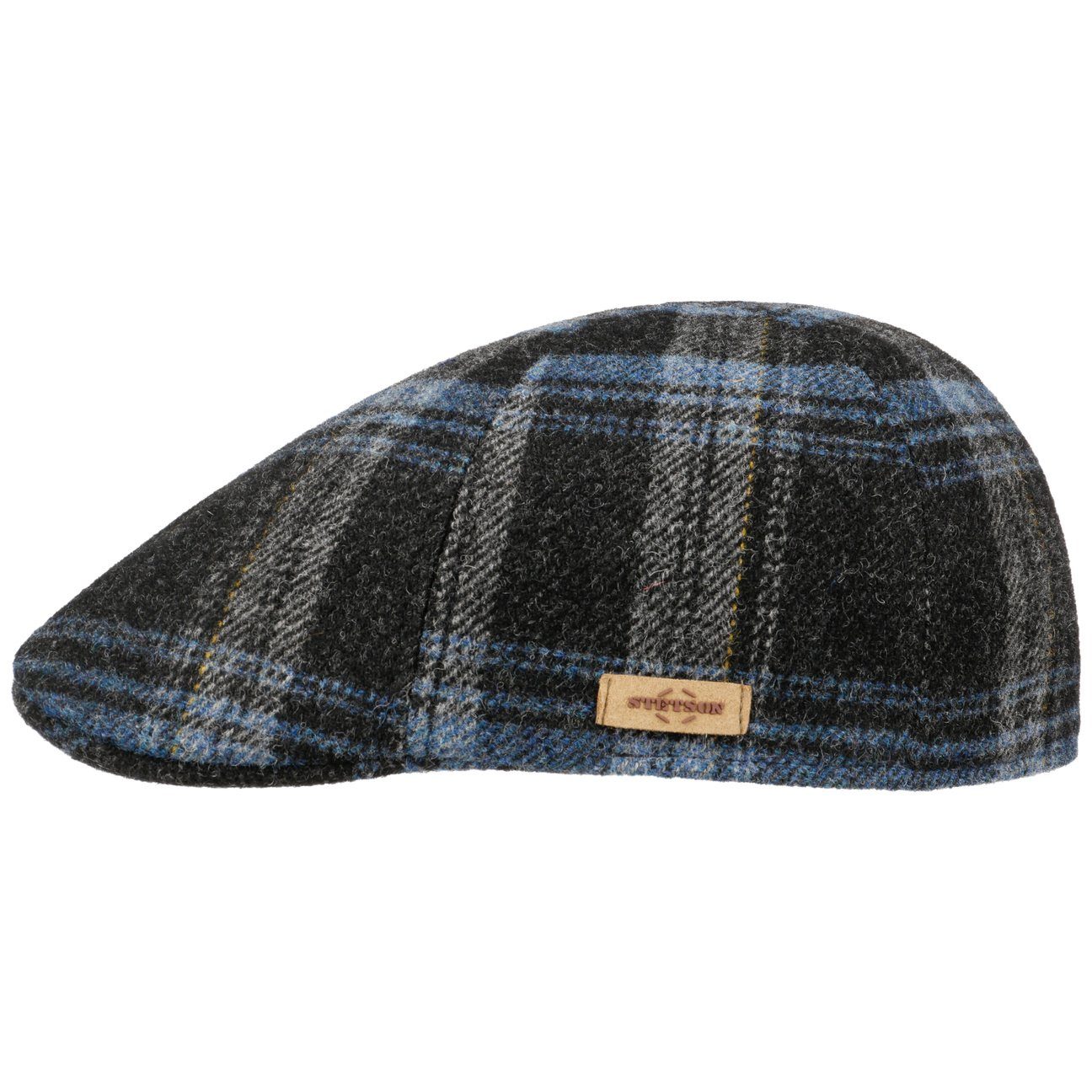 Flat blau Made Schirmmütze Schirm, EU the in Cap (1-St) mit Stetson