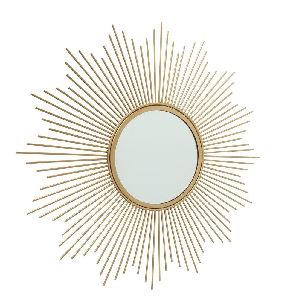 BOLTZE Wandspiegel Brooklyn, aus Metall, Gold Matt, Sonnenoptik. € 34,99