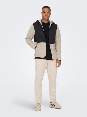 ONLY & SONS Kapuzensweatjacke ONSNOAH REG FLEECE ZIP HOODIE VD