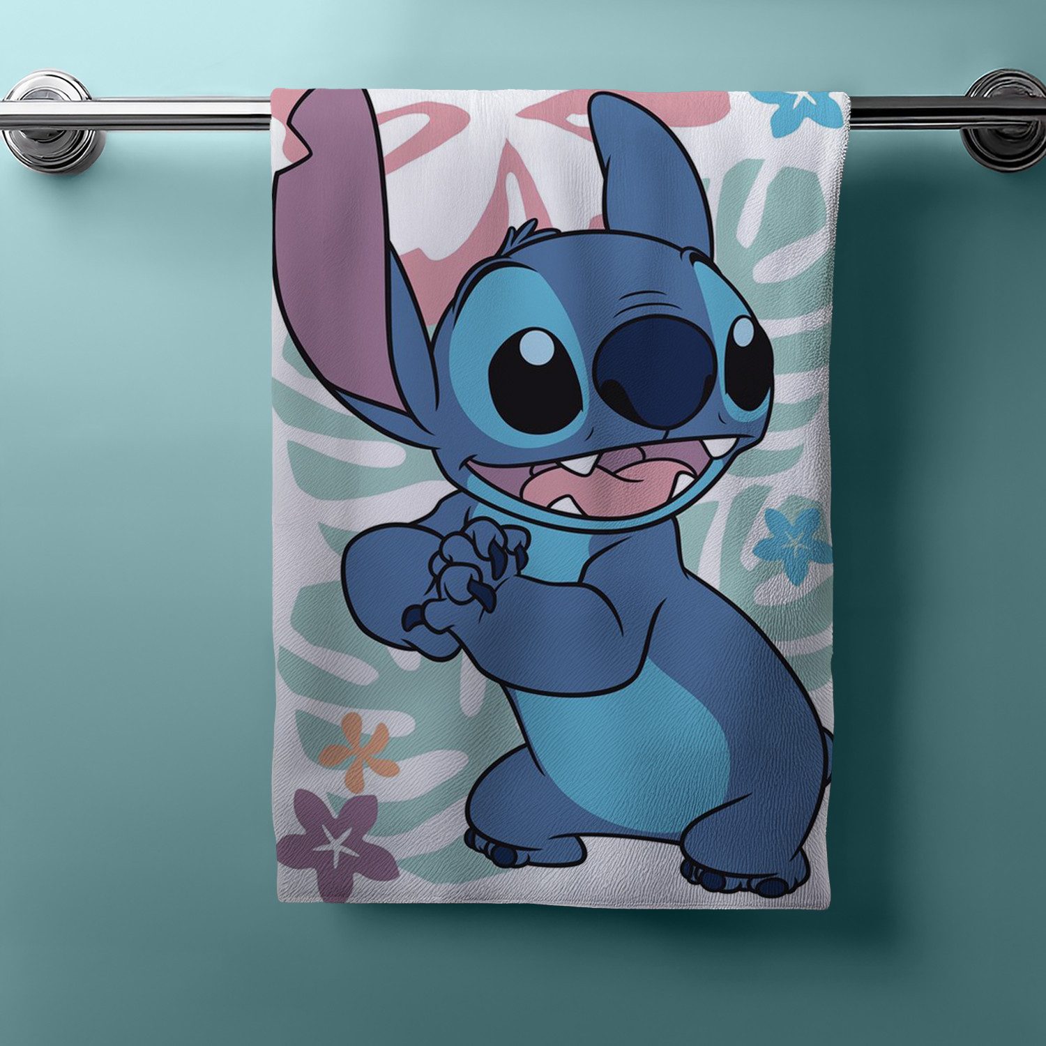 Jerry Fabrics Handtücher Disney LILO & STITCH Duschtuch Strandtuch Badetuch 70 x 140 cm, (1 Duschtuch, 1-St), Langlebig