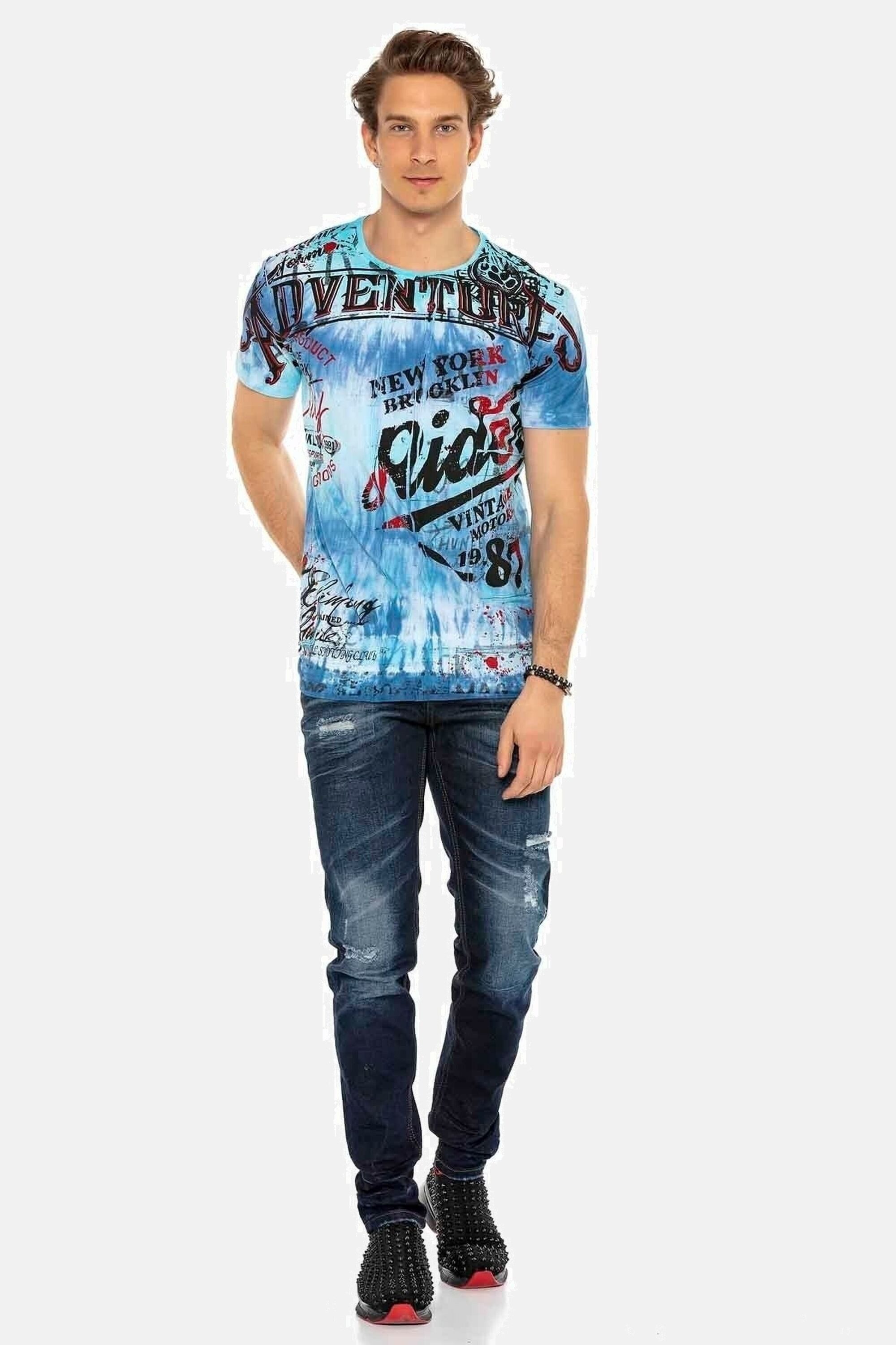 Cipo & Baxx Slim-fit-Jeans Jeans im Used-Look, CD-392