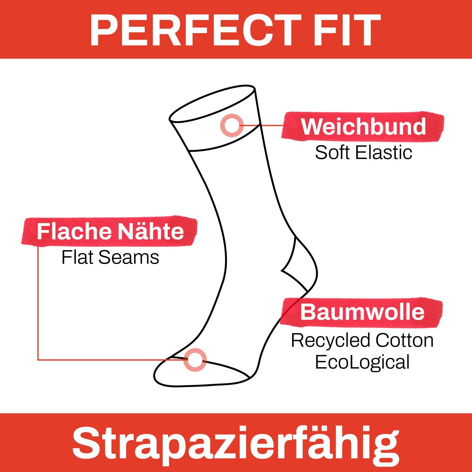Chili Lifestyle Basicsocken KARO Baumwollsocken Damen Herren Langsocken schwarz grau blau (Multipack, 10-Paar, 5 Farbdesigns) Weichbund ohne Gummidruck