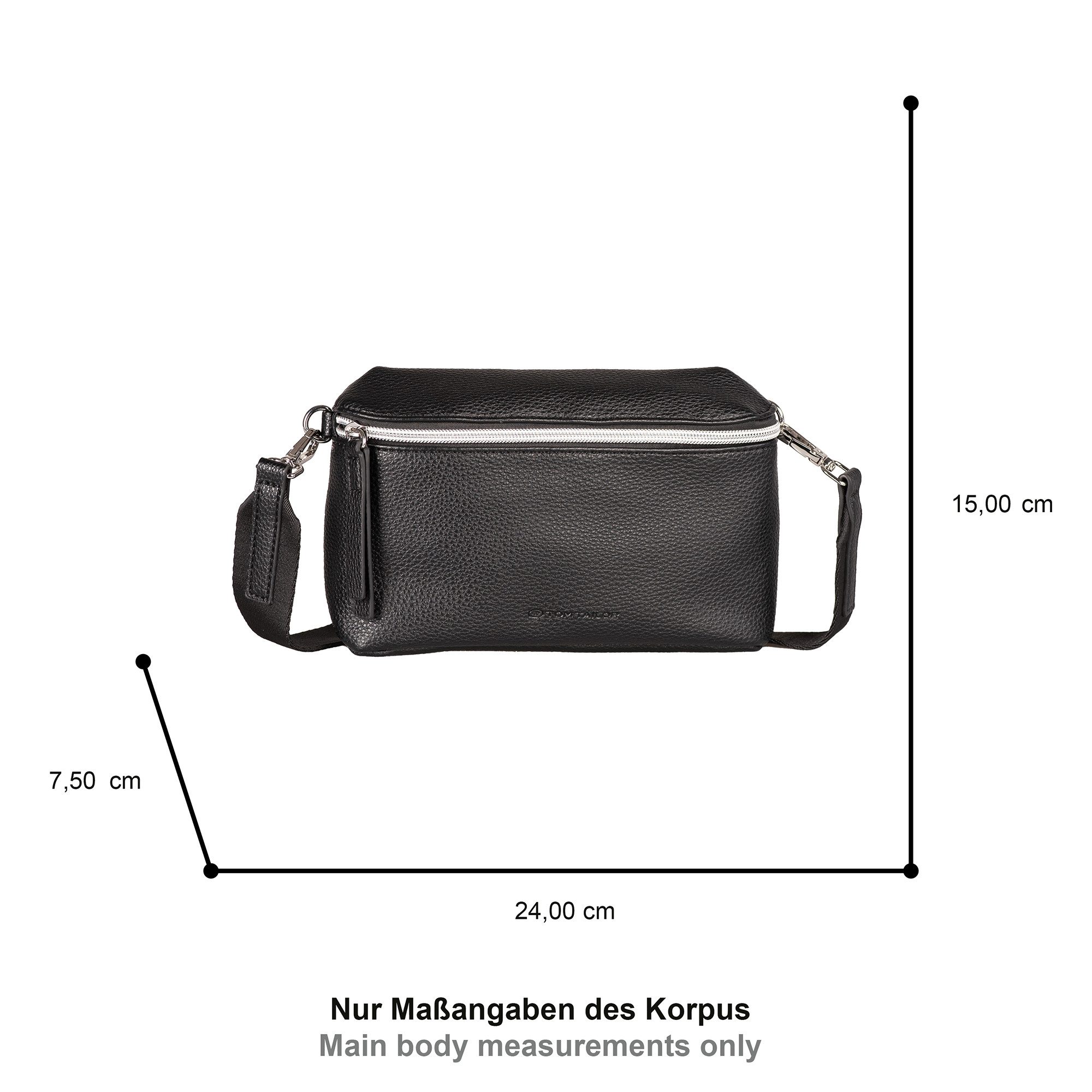 TOM TAILOR Bauchtasche Orla, aus weich genarbtem Kunstleder mit perfekt passendem Gurt