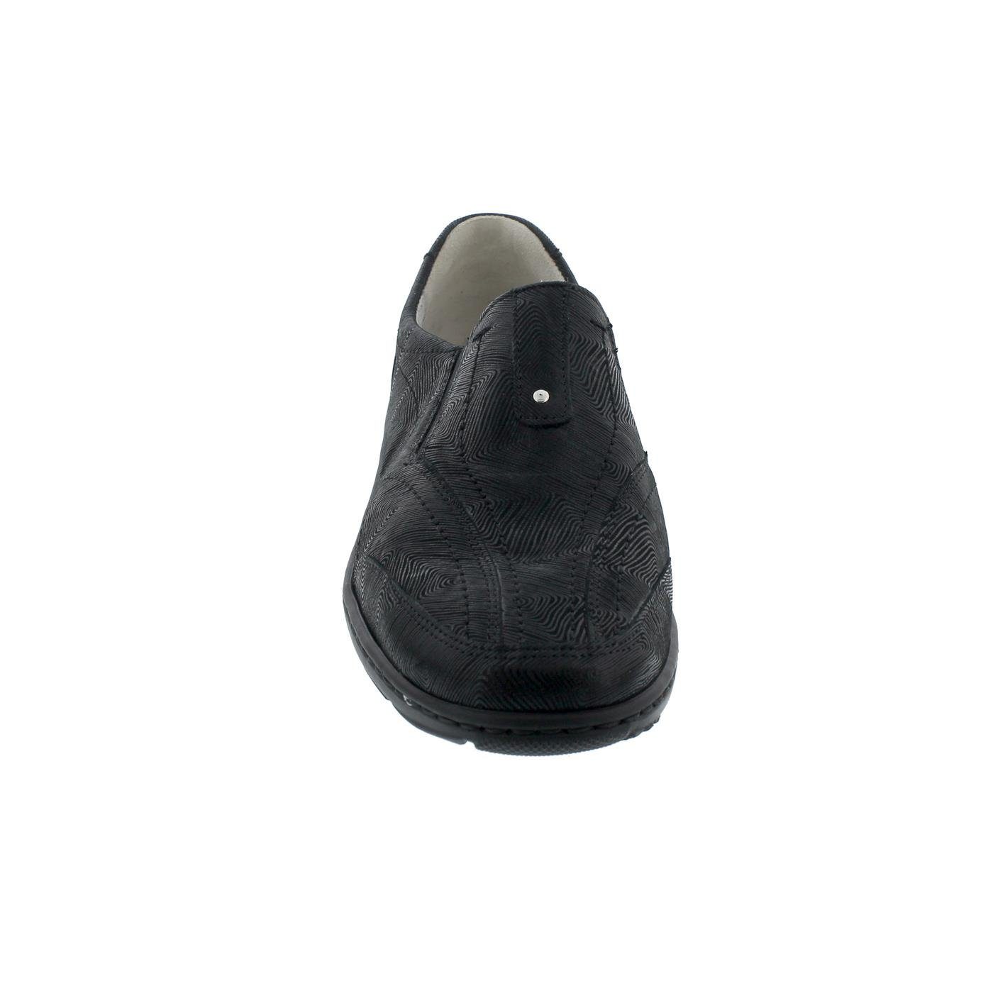 Waldläufer Waldläufer Slipper in Weite K Kya 607504-101-001, bedrucktes Nubuklede Slipper – Bild 3 von 5