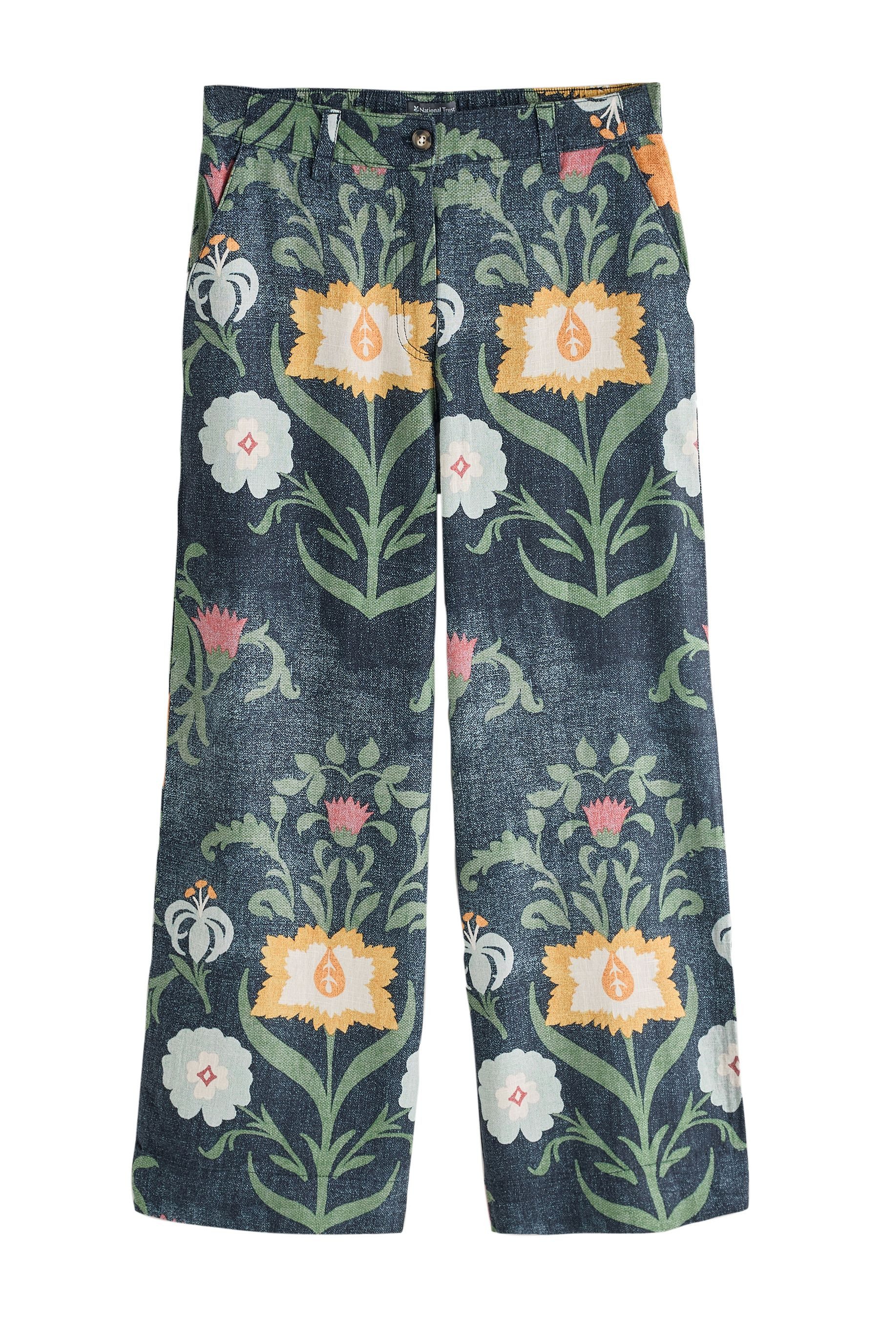 Next Palazzohose National Trust x Next Hose mit weitem Bein (1-tlg)