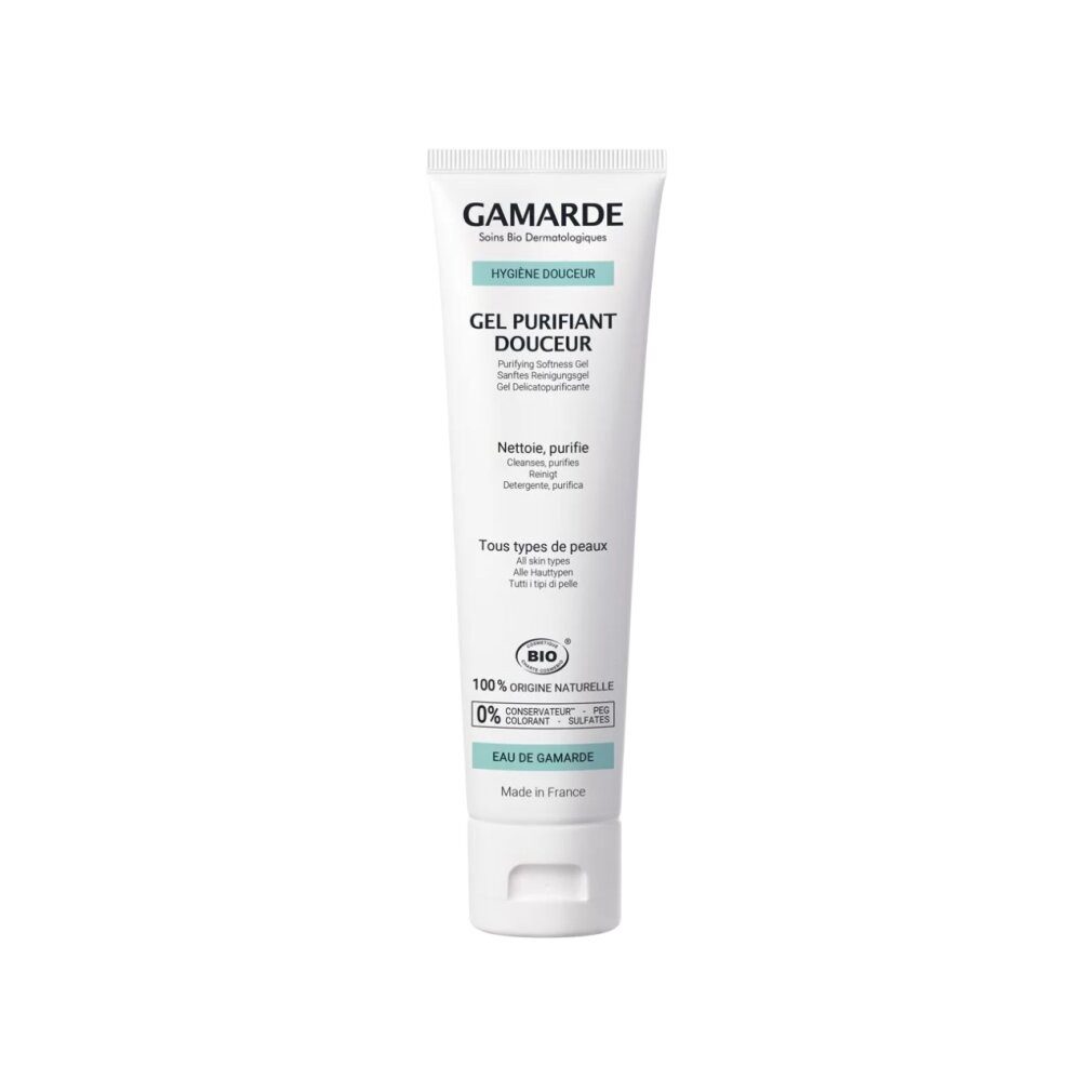 Gamarde Körperpflegemittel, Bio, Reinigendes Reinigungsgel, Gesicht, 100 ml