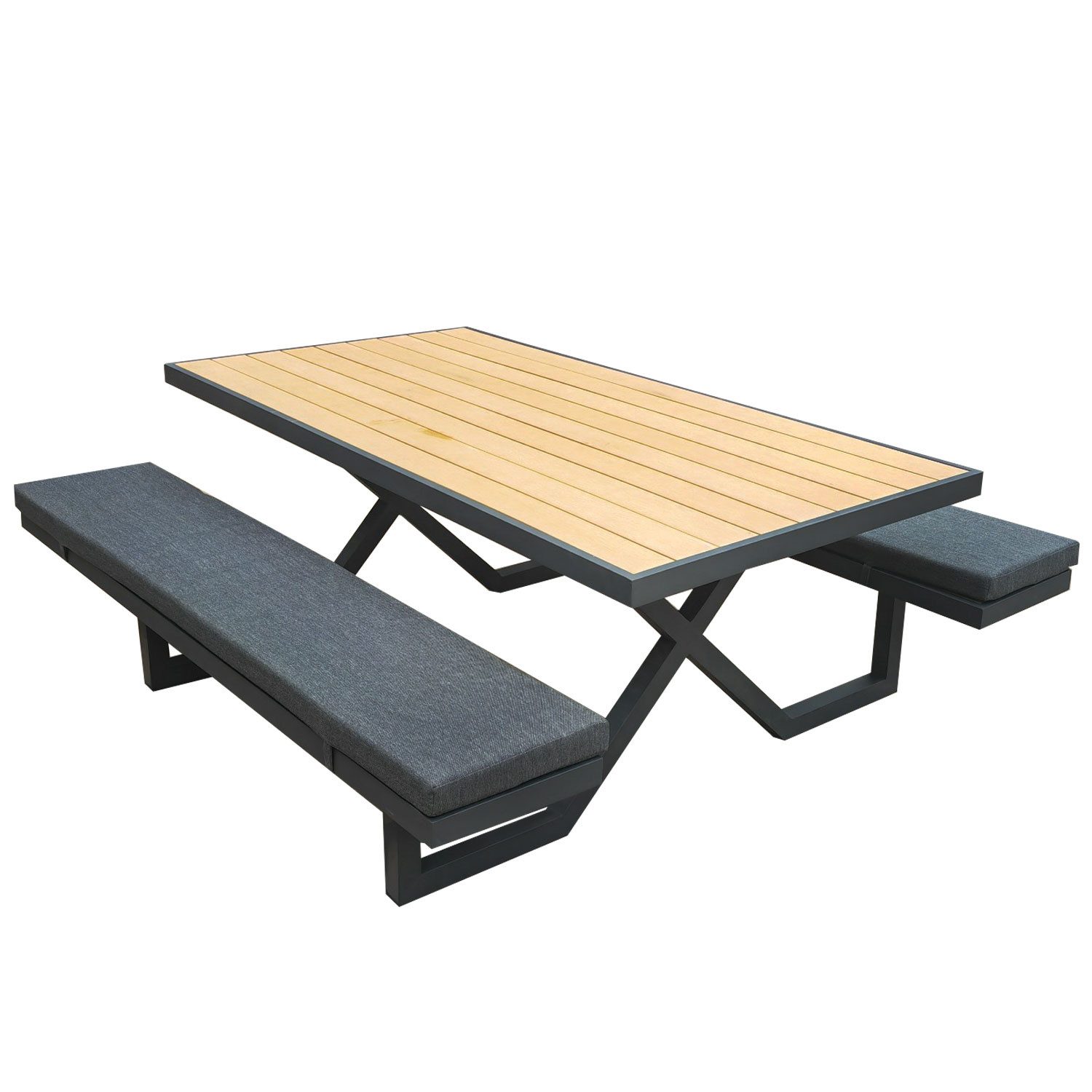osoltus GartenloungeSet osoltus Alu Picknick Gartentisch Bank Naples