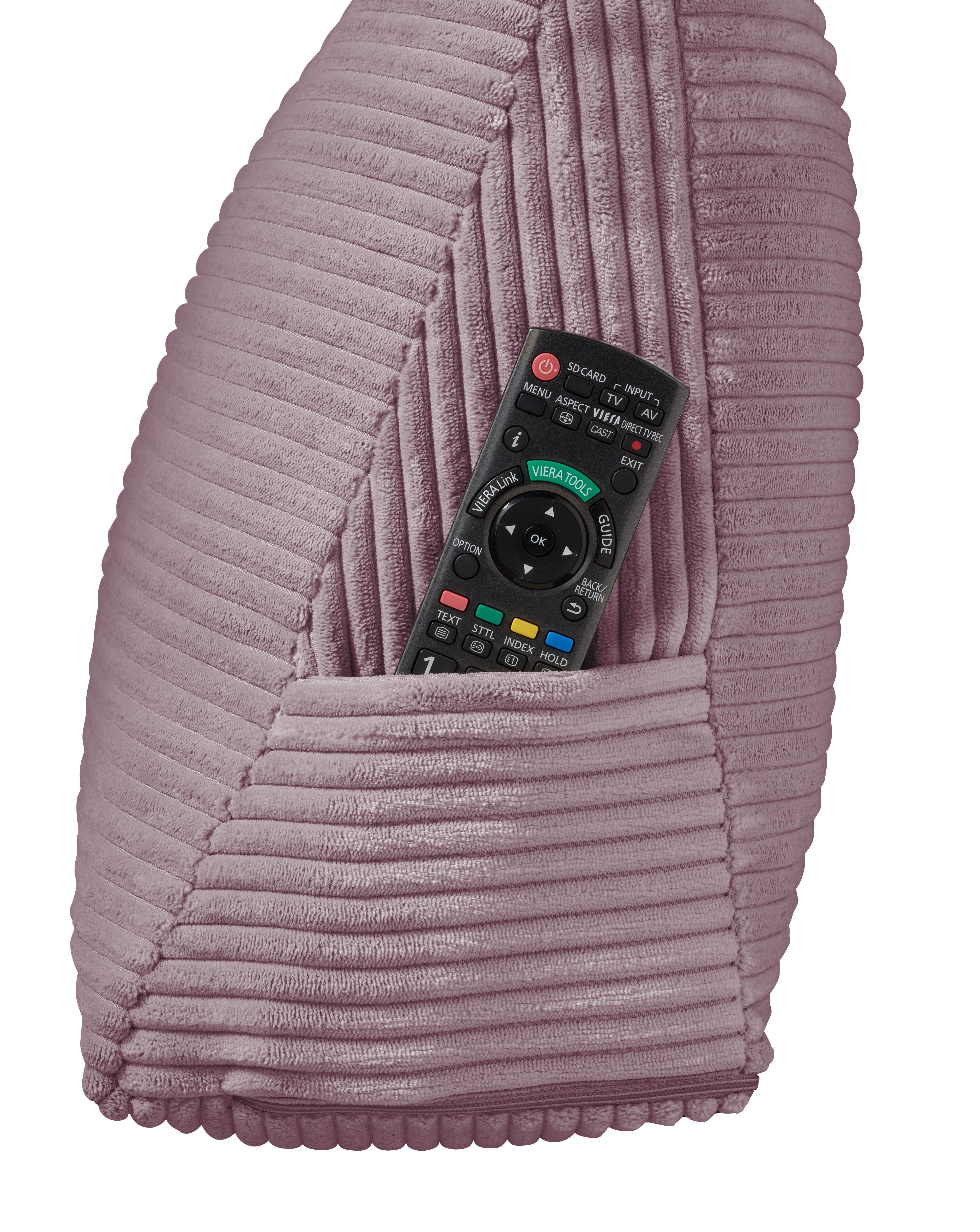 XDREAM Rückenkissen ergonomisches Keilkissen für Bett und Sofa, 1-tlg., als Kopfkissen oder Venenkissen verwendbar, mit praktischem Seitenfach