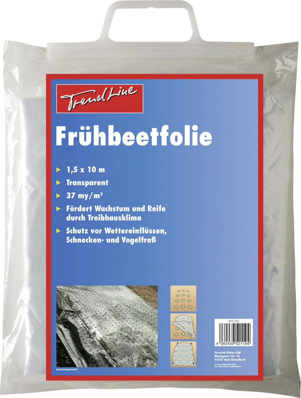 Trend Line Gartenvlies TrendLine Frühbeetfolie 1,5 x 10 m
