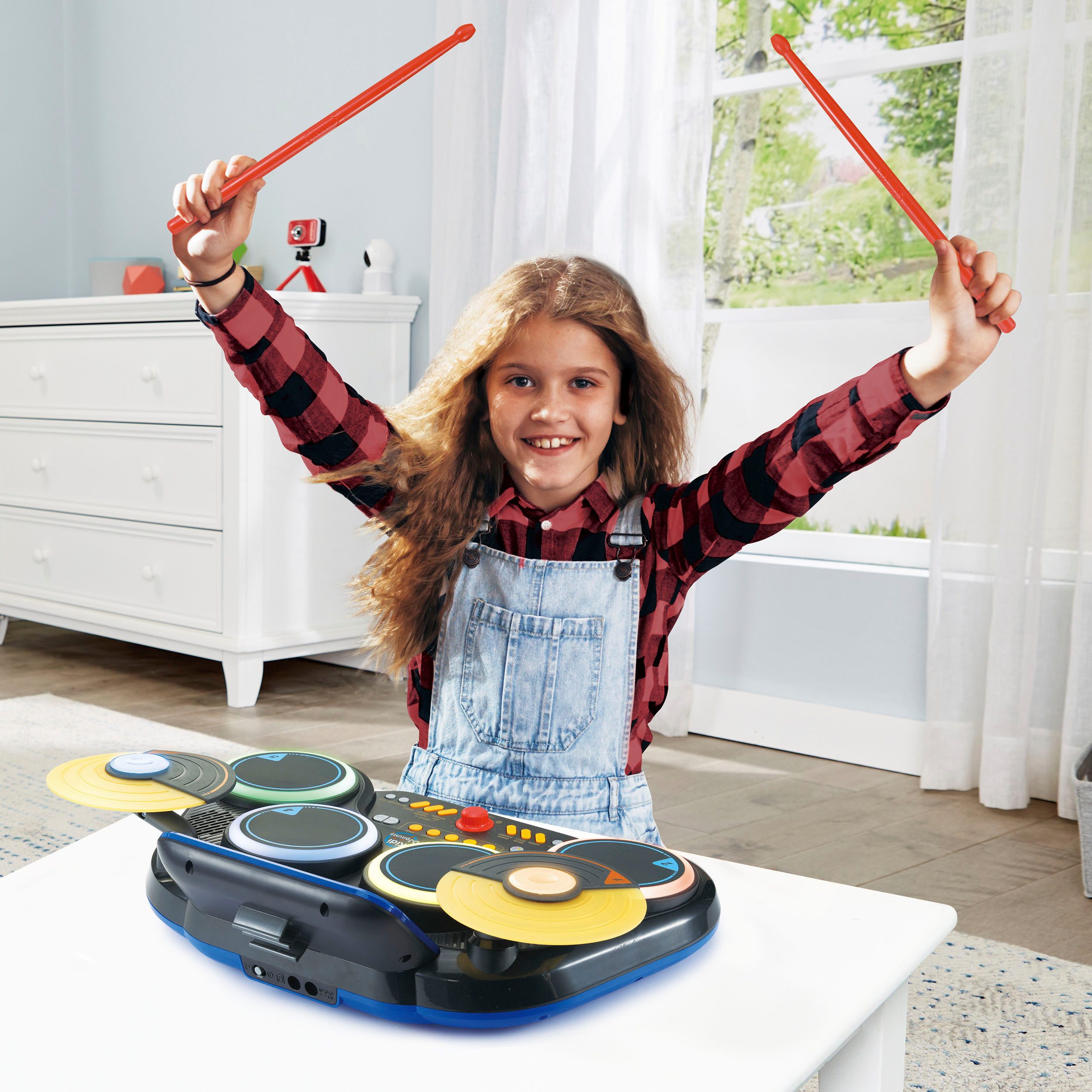 Vtech® Spielzeug-Musikinstrument Kidi DJ Drums, mit Bluetooth-Funktion