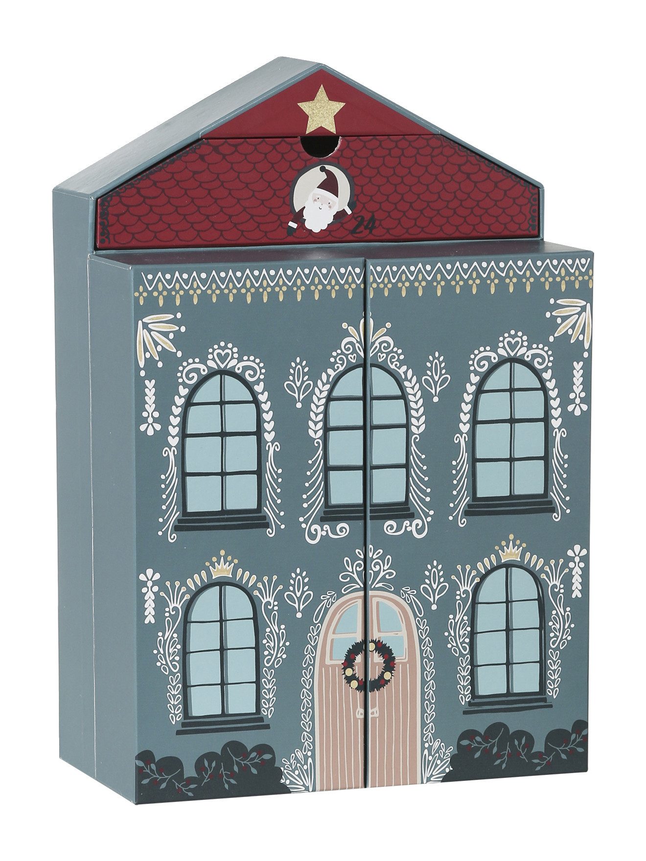 vertbaudet Adventskalender Kinder Haus-Adventskalender aus Pappe
