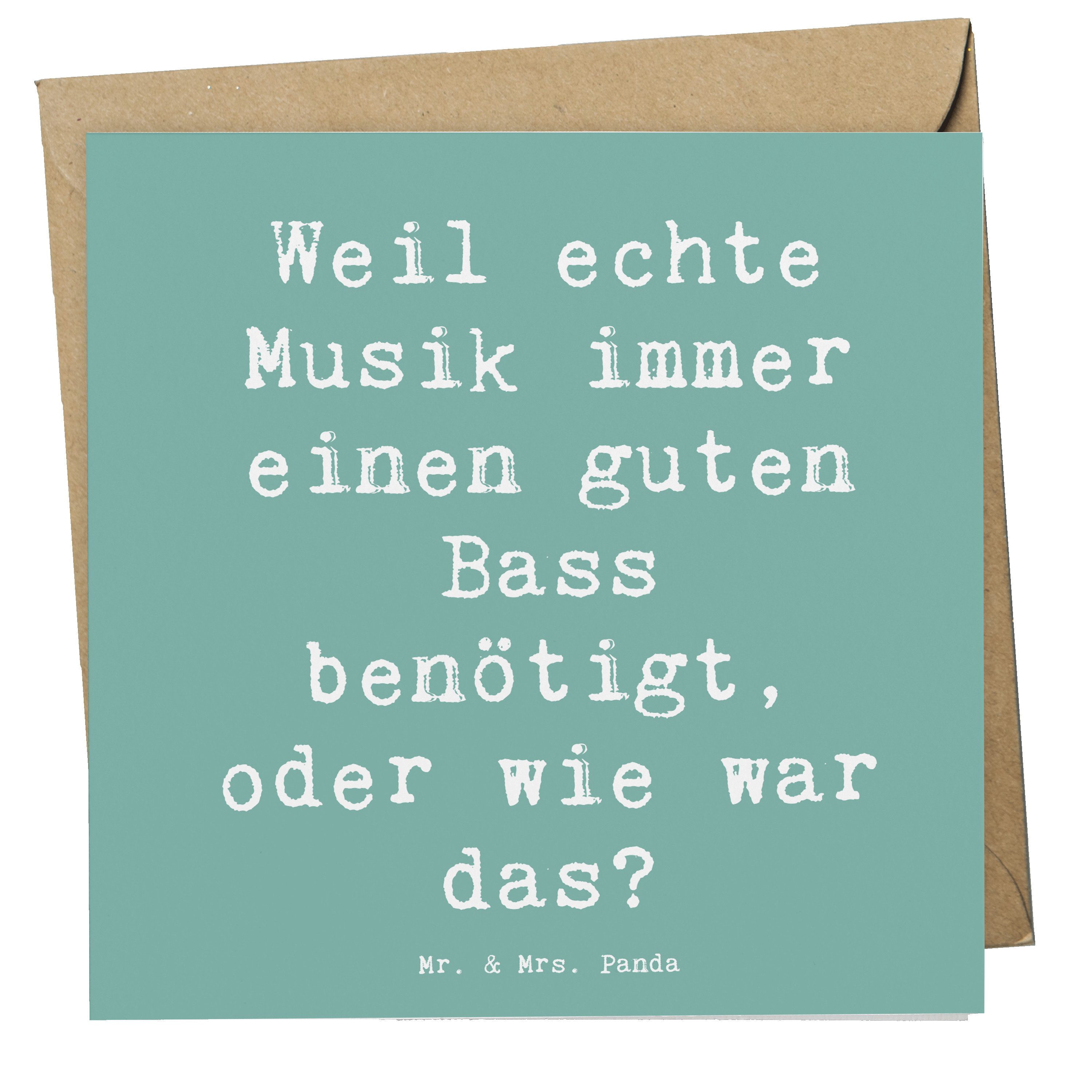Grußkarte Schlagzeug Basswunder - Meeresbrise - Geschenk, Musikhumor, Musiker G