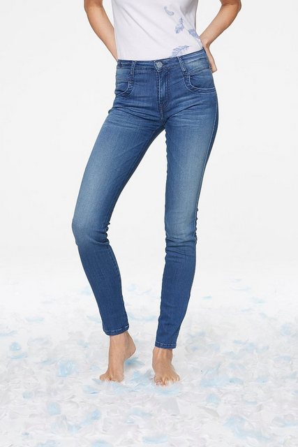 Hosen - BLUE FIRE Skinny Jeans in lässigem Design »Gwen« › blau  - Onlineshop OTTO