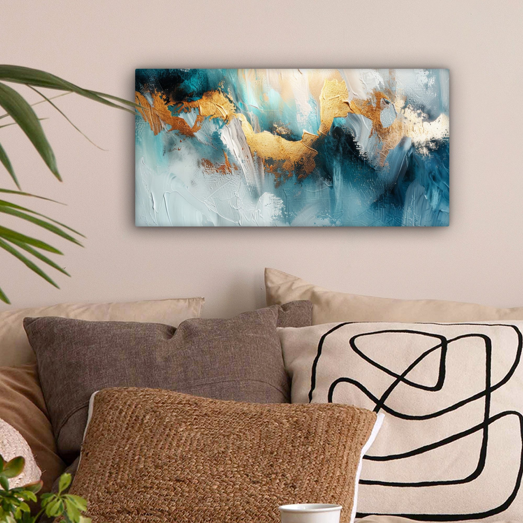 OneMillionCanvasses® Leinwandbild Panorama Abstrakt - Kunst günstig online kaufen