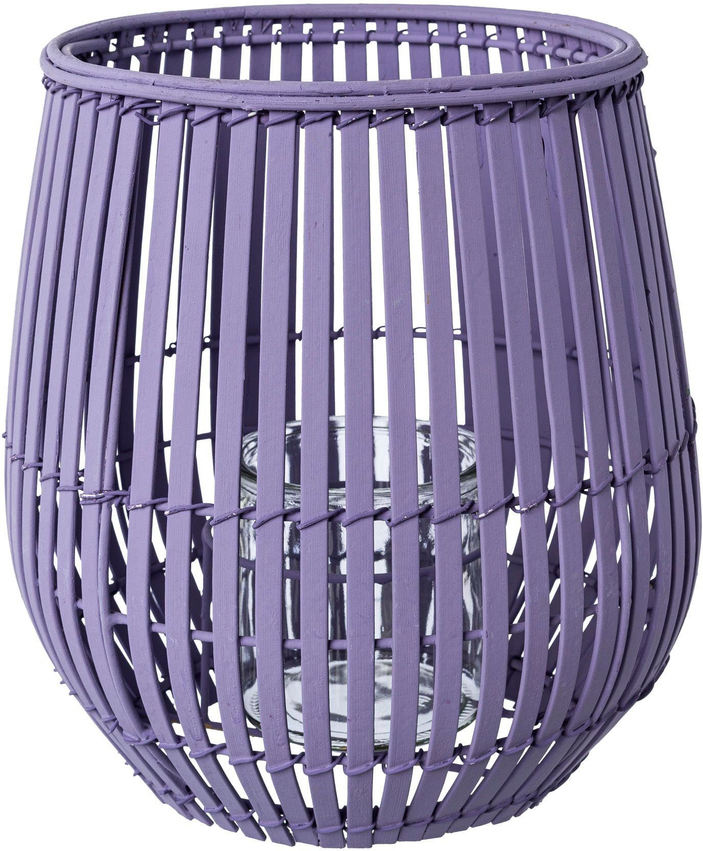 Creativ home Windlicht Kerzenhalter Bambus (1 St), Höhe ca. 25 cm günstig online kaufen