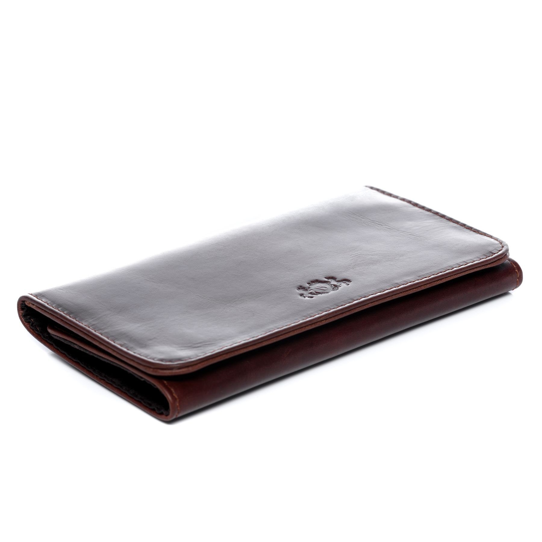 SID & VAIN Businesstasche echt Leder Stifte Etui groß Ledertasche braun LULU, Kleinlederwaren echt Leder Unisex, Ausweistasche braun-cognac