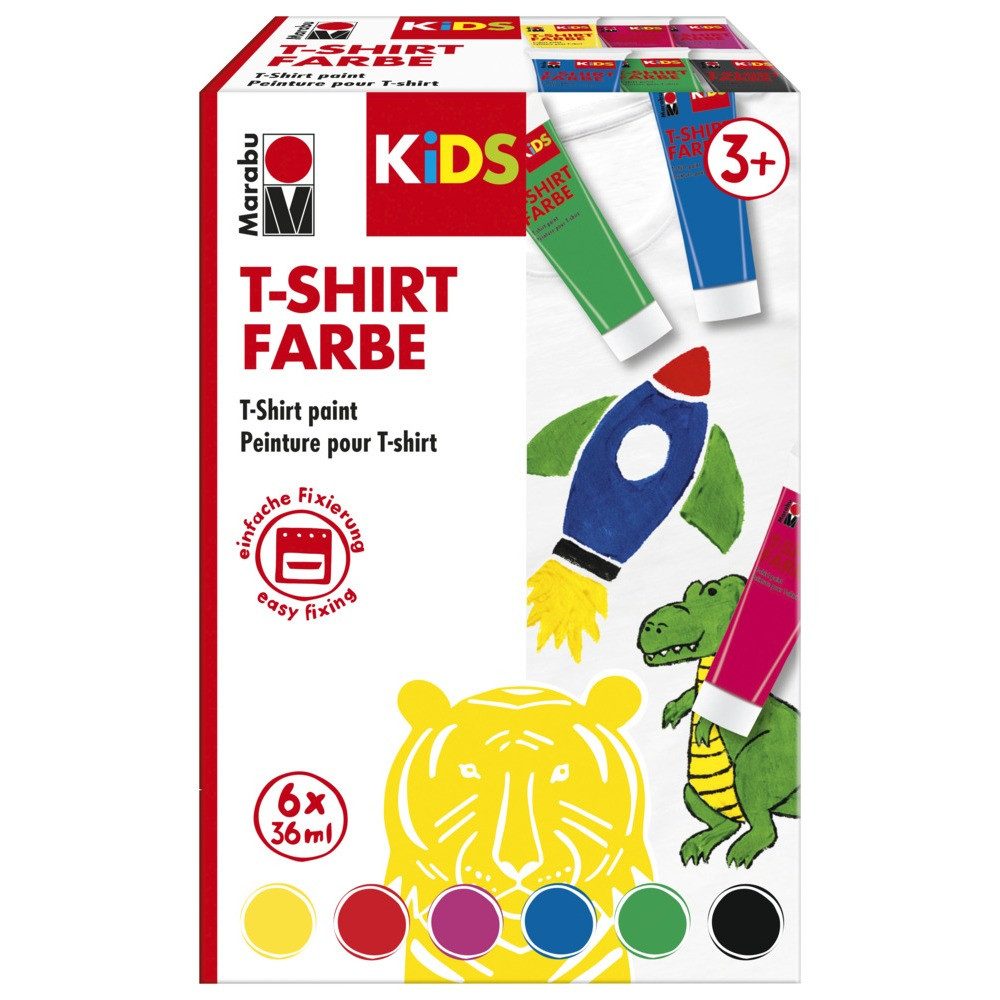Marabu Textilfarbe Marabu KiDS T-Shirt Farbe 6x36ml – Bild 2 von 2