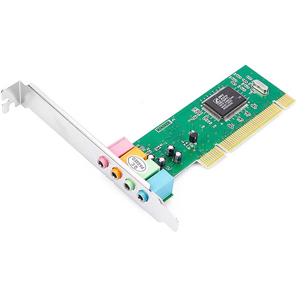 B34C PCI Soundkarte Sound Karte Audio 4 Kanal Surround für PC Windows Soundkarte