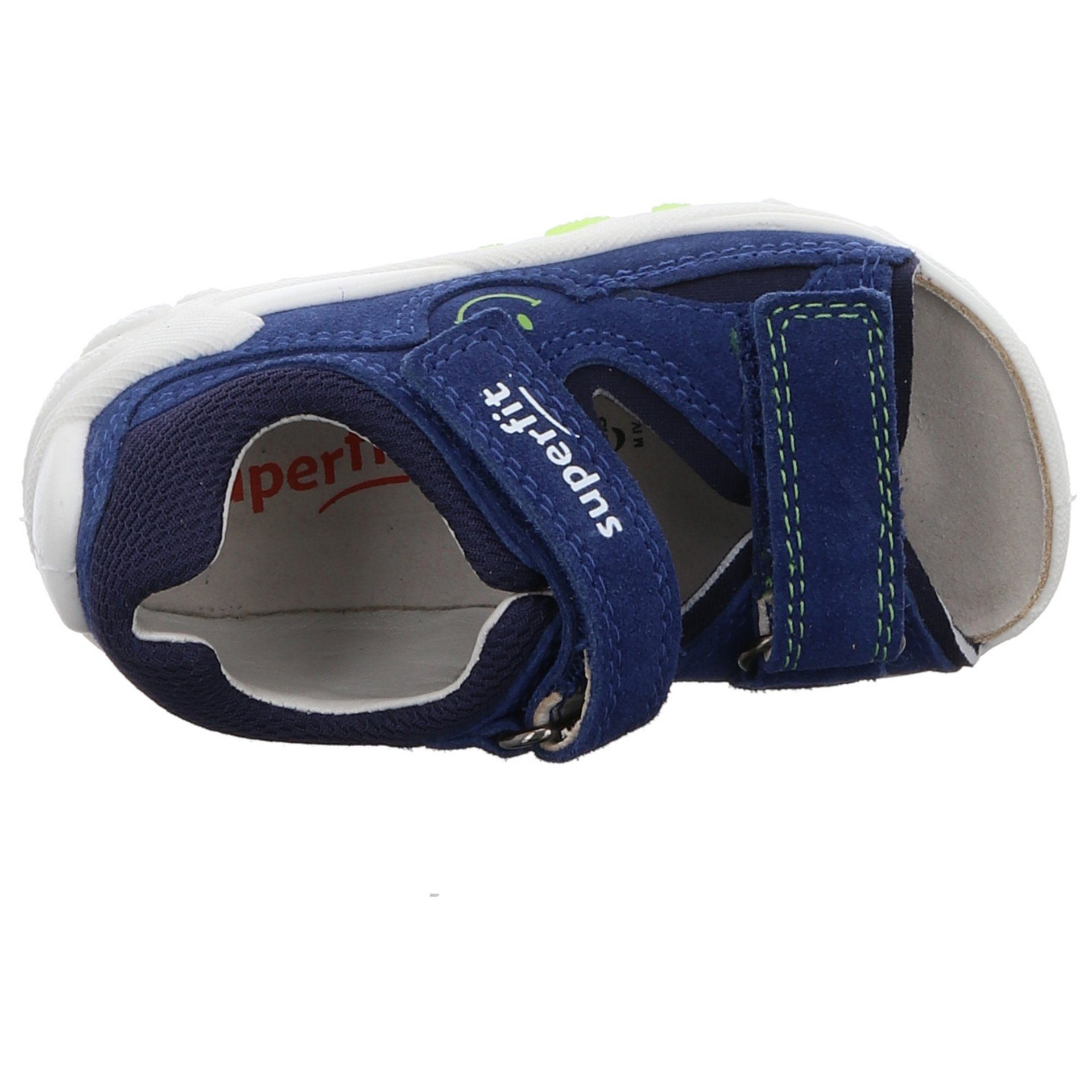 Schuhe Sandale Sandalen Flow Superfit Sandale Leder-/Textilkombination Kinderschuhe BLAU/HELLGRÜN Jungen