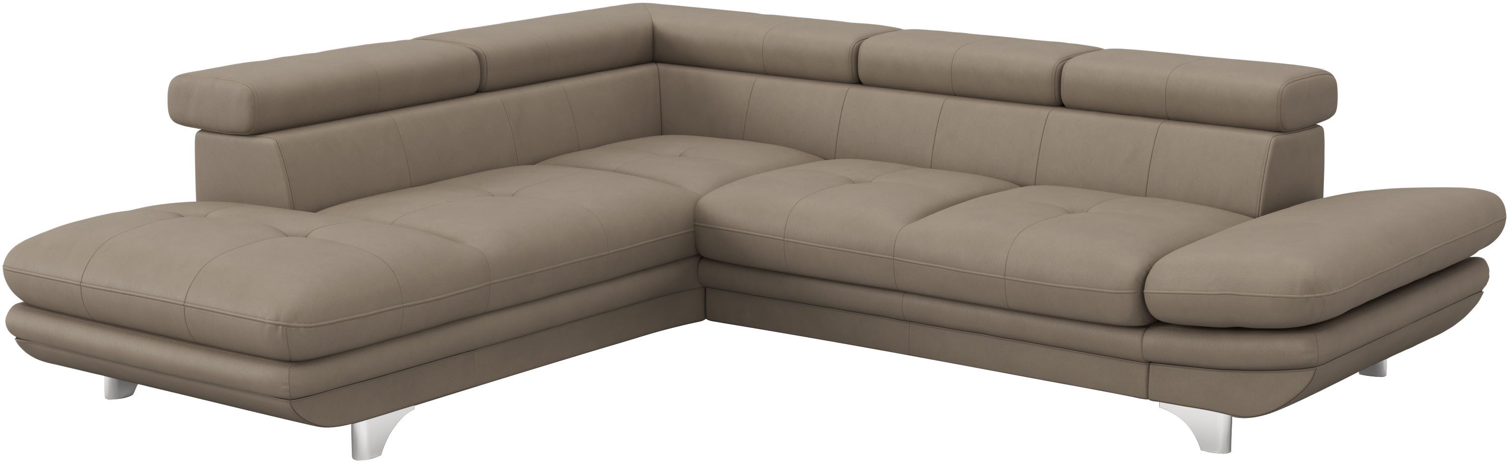 COTTA Ecksofa "Enterprise L-Form", mit Arm- & Kopfteilverstellung, wahlweis günstig online kaufen