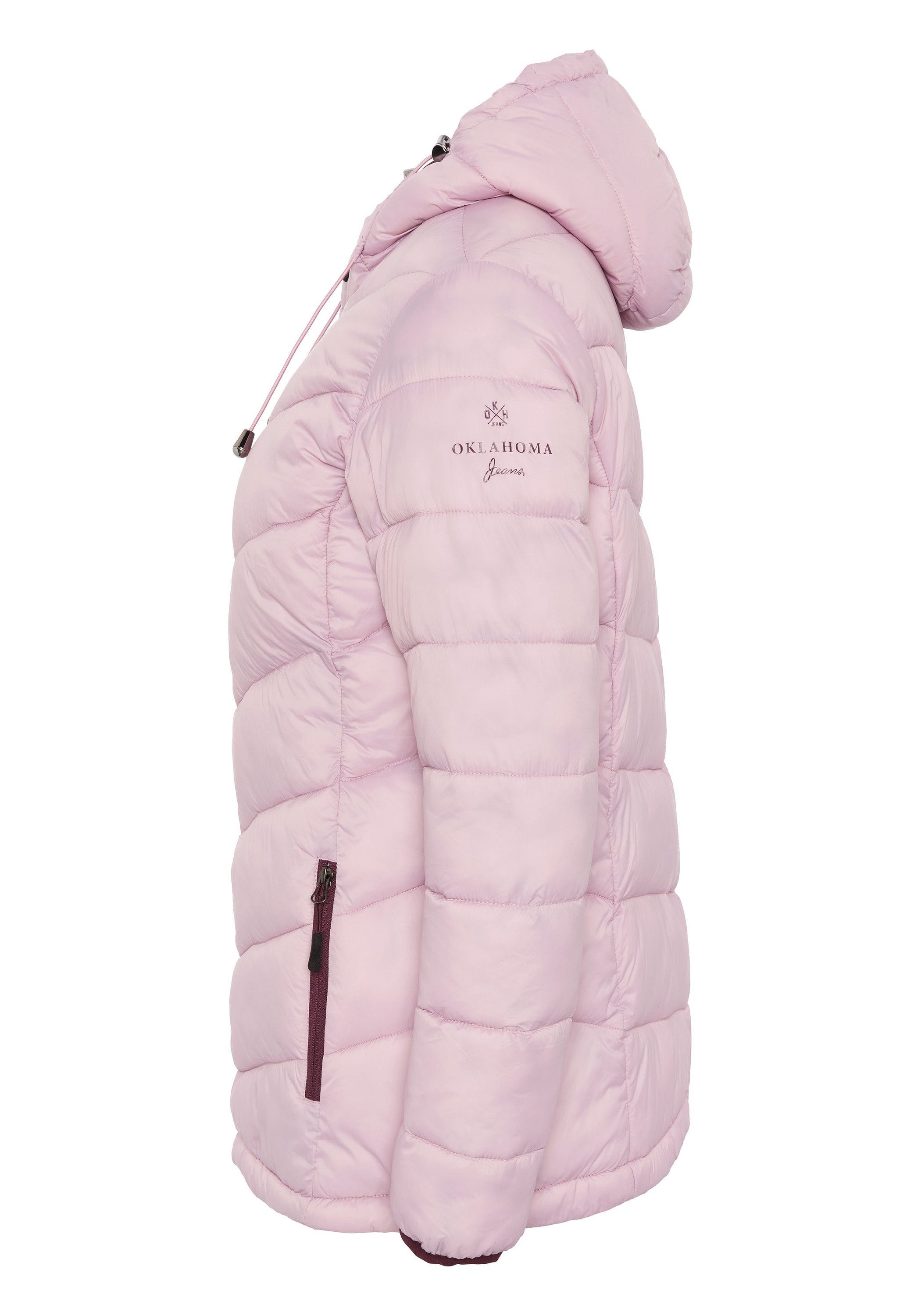 Steppjacke 14-2305 Puffer-Optik Pink in gesteppter Nectar Oklahoma Jeans