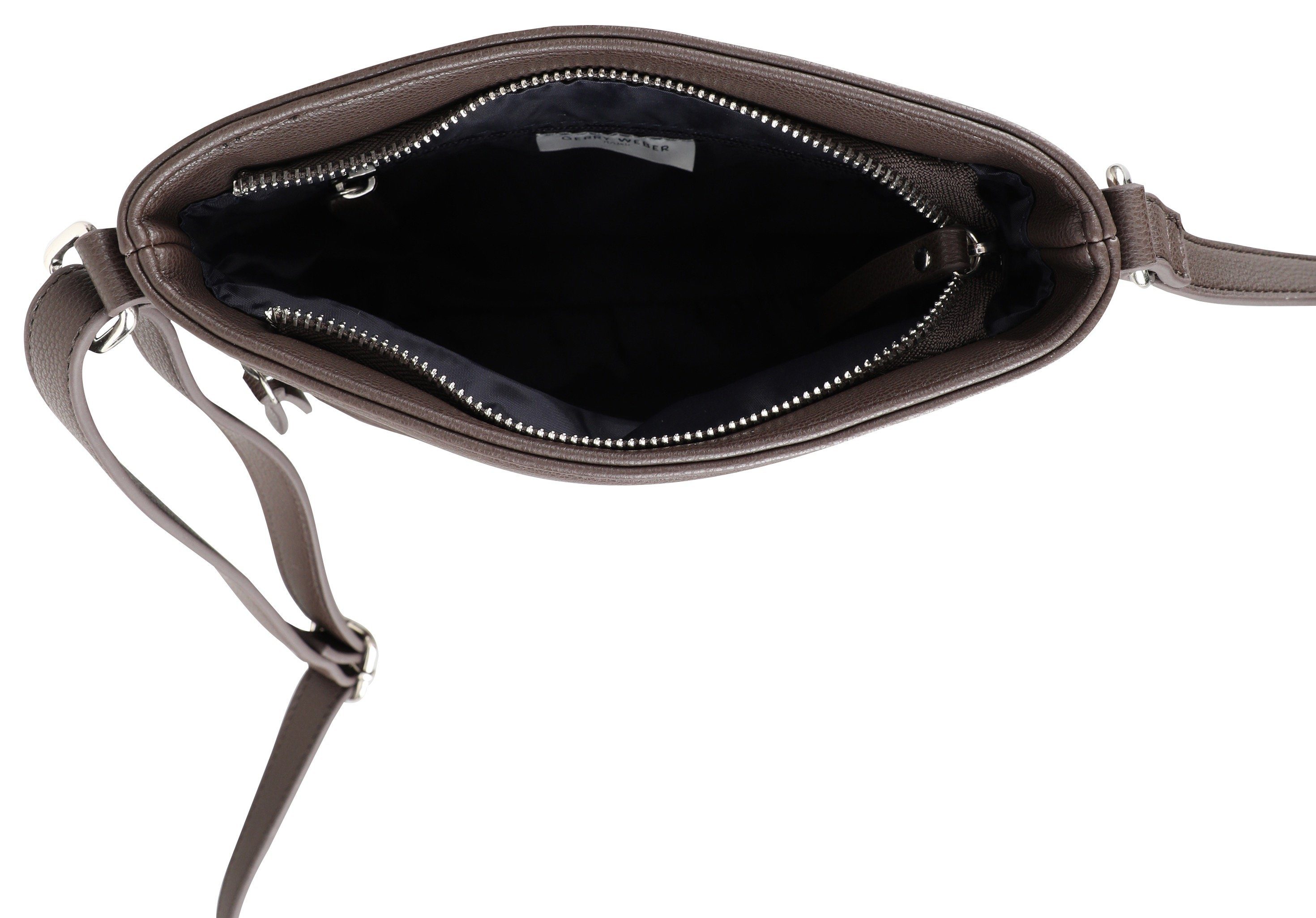GERRY WEBER Bags Umhängetasche dunkelbraun Reißverschluss-Rückfach daily use svz, shoulderbag mit