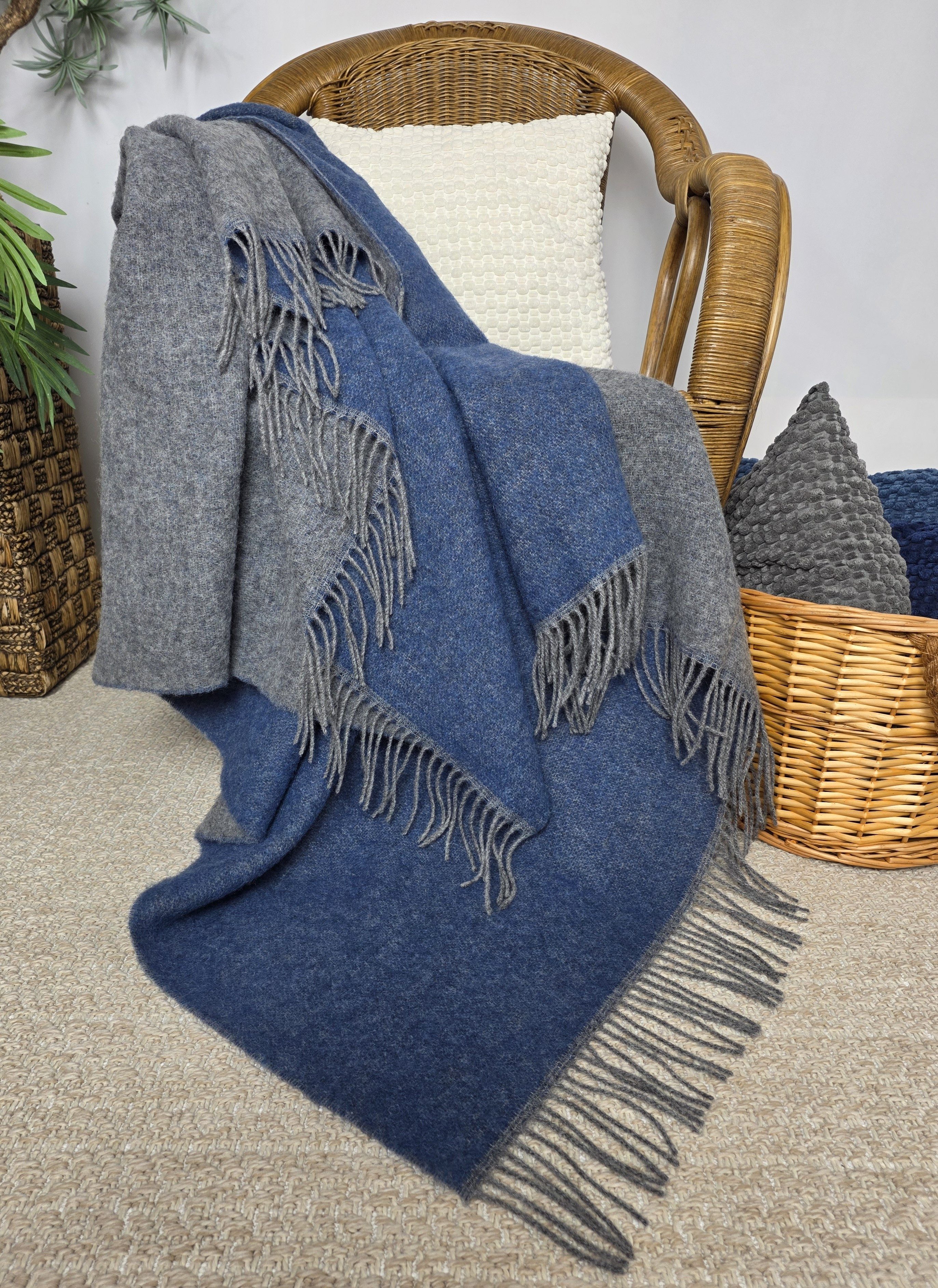 Wolldecke Wolldecke TIROL (doubleface) 100% Schurwolle 140 x 200 cm, STTS