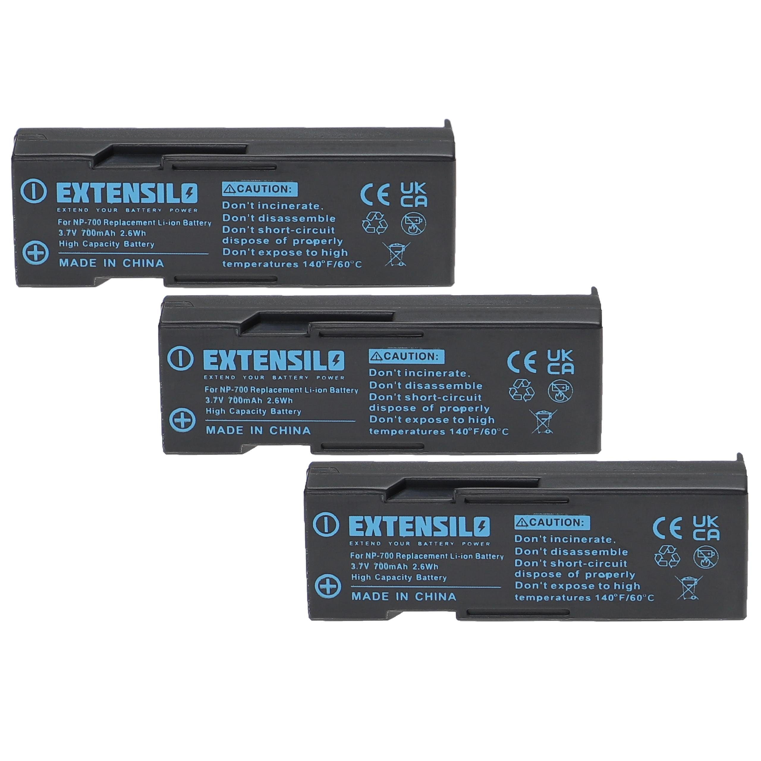 Extensilo kompatibel mit Sanyo Xacti VPC-A5 Kamera-Akku Li-Ion 700 mAh (3,7 V)