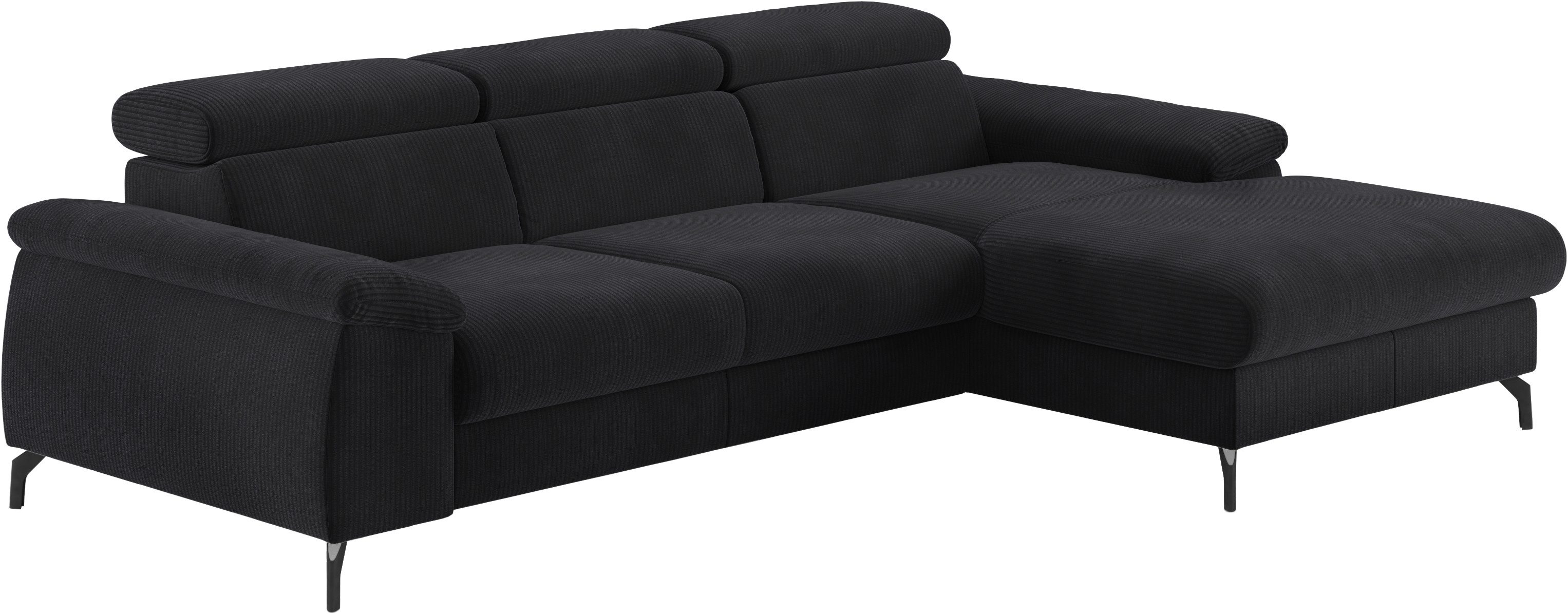 COTTA Ecksofa "Kitty L-Form, B: 242 cm" mit Kopfteilverstellung, optional B günstig online kaufen