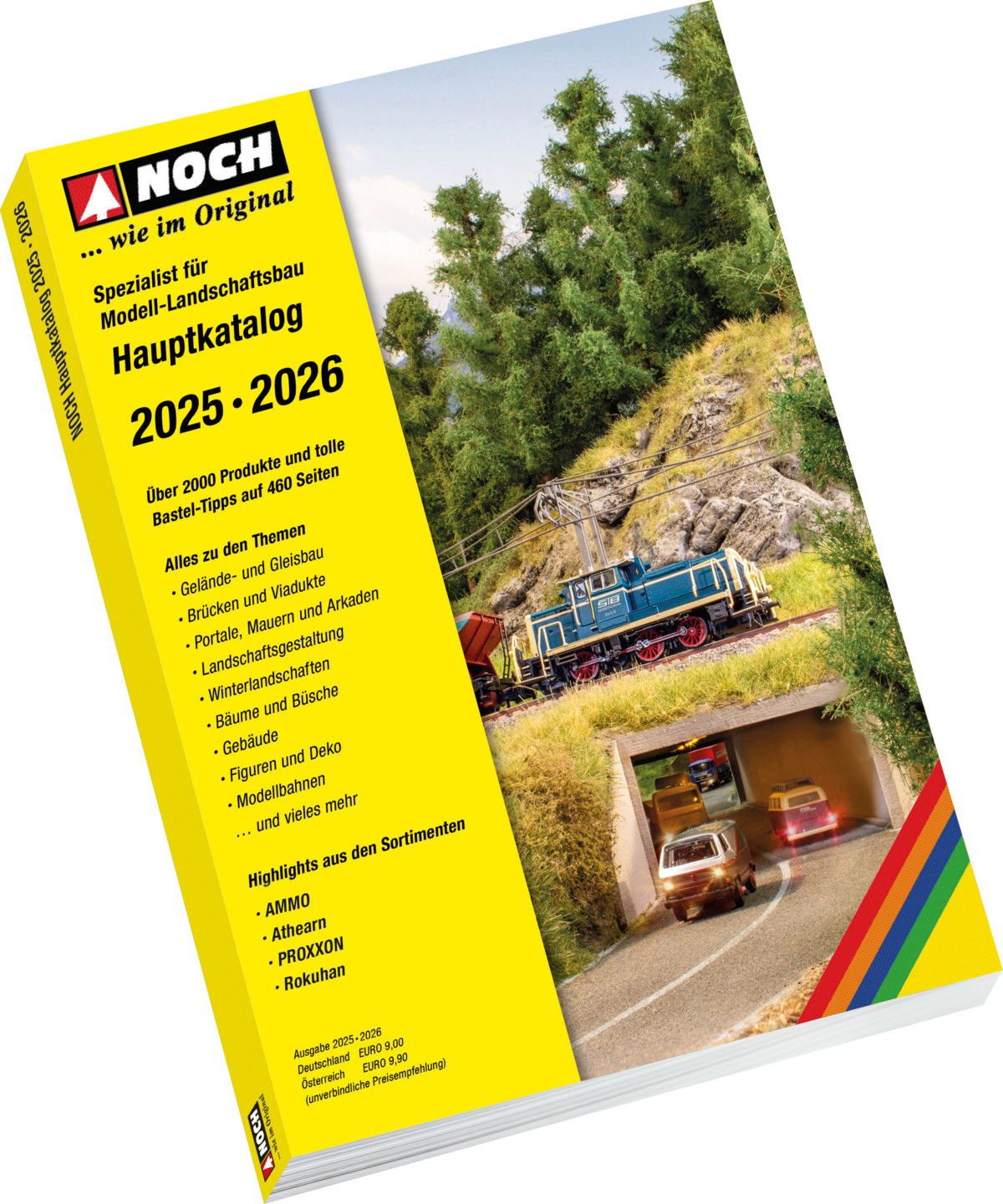 Modelleisenbahn-Spielunterlage NOCH Katalog 2025/2026 Deutsch, umfassendes Modell