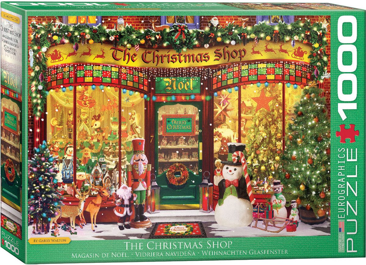Puzzle 1000 Teile Puzzle - Puzzle - Der wunderbare Weihnachtsladen, Puzzleteile