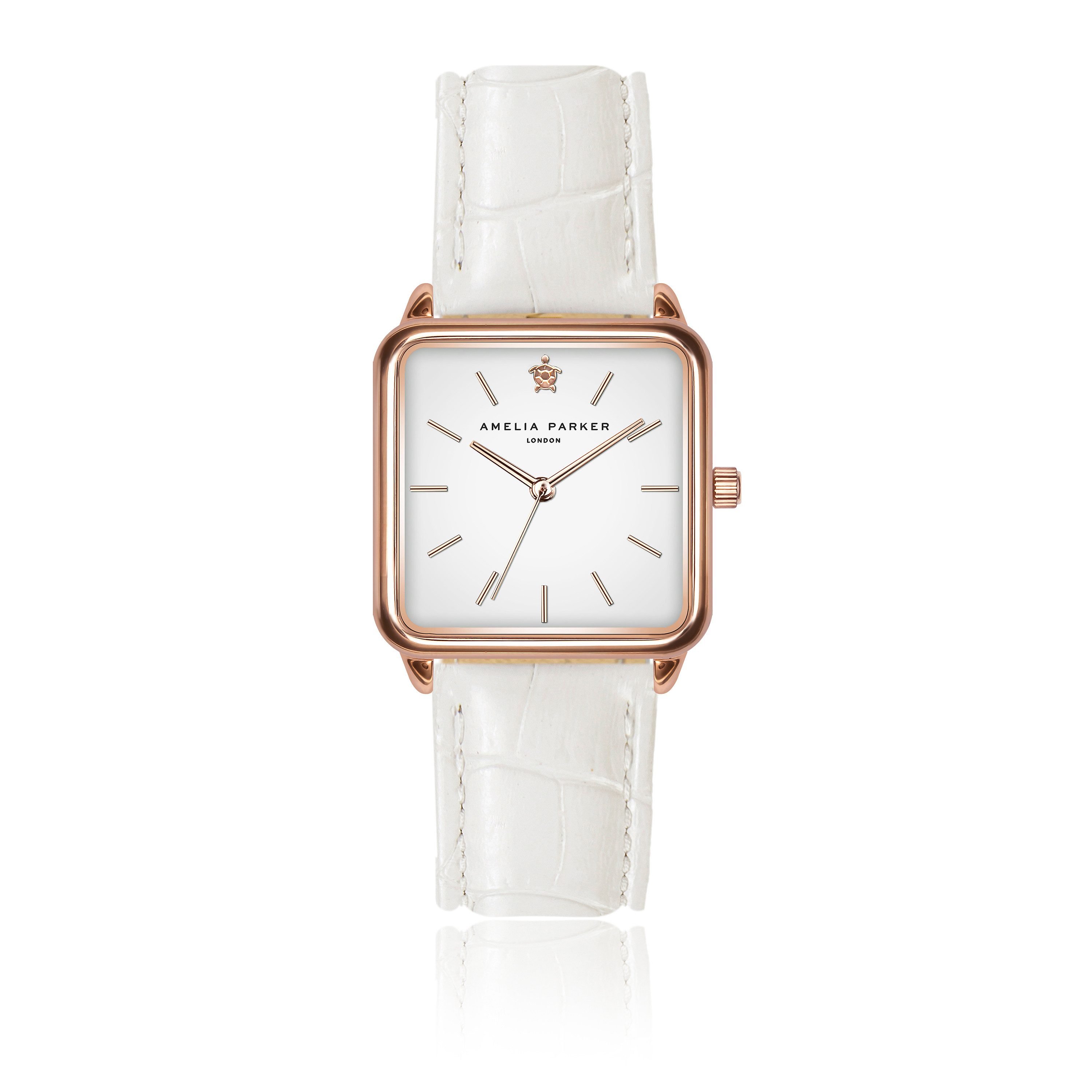 AMELIA PARKER Quarzuhr AD7-S108R Bay White Croco
