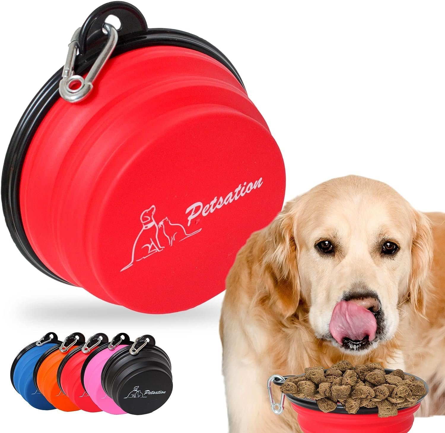 Petsation Reisenapf Hundenapf faltbar für unterwegs - Reisenapf Hund ideal für den Alltag
