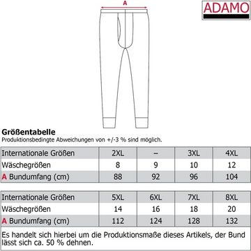 ADAMO Lange Unterhose (1-St) Doppelripp 3/4 lang Herren in Übergrößen bis Wäschegröße 20