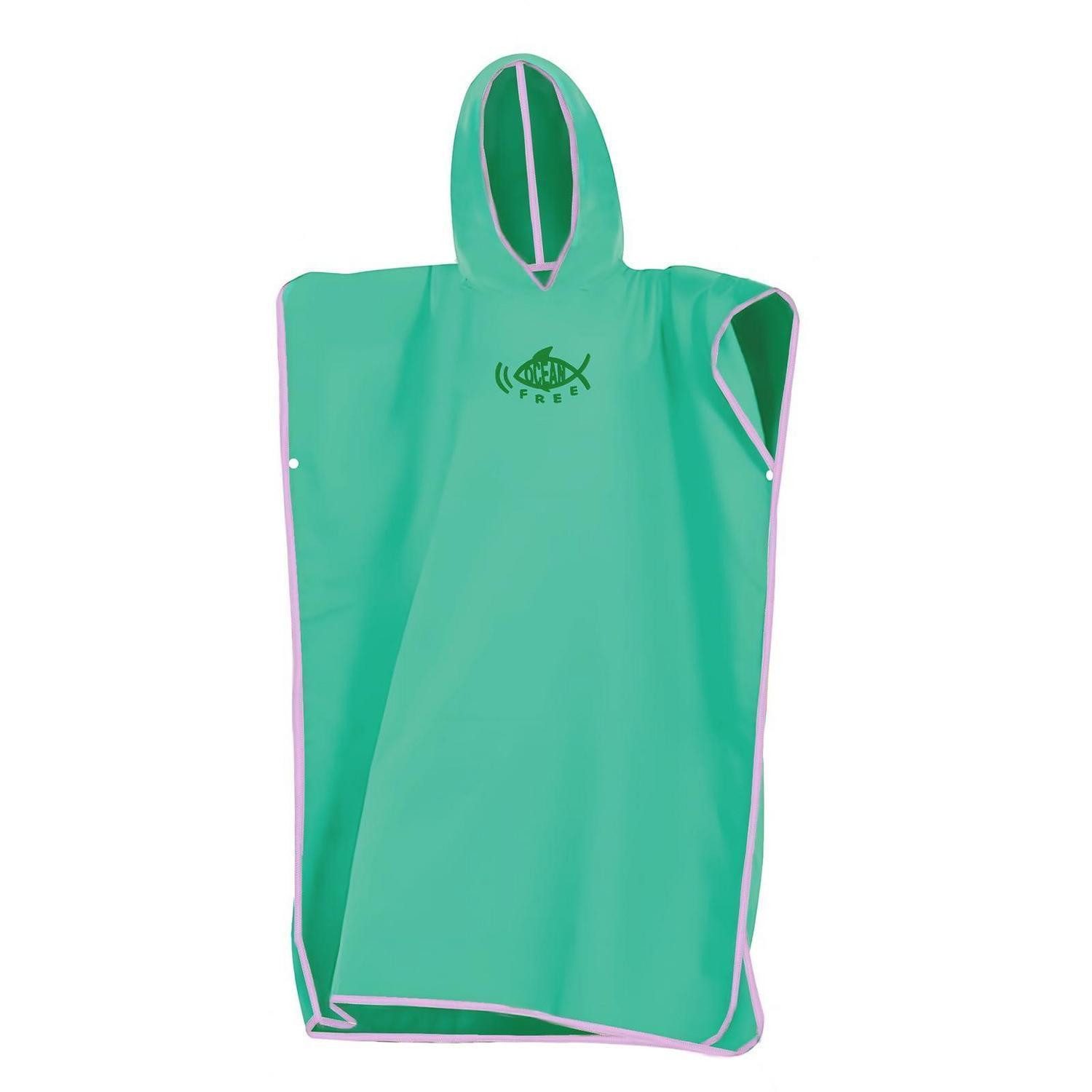LuxusKollektion Poncho Badeponcho Mikrofaser Grün Einheitsgröße (1-St)