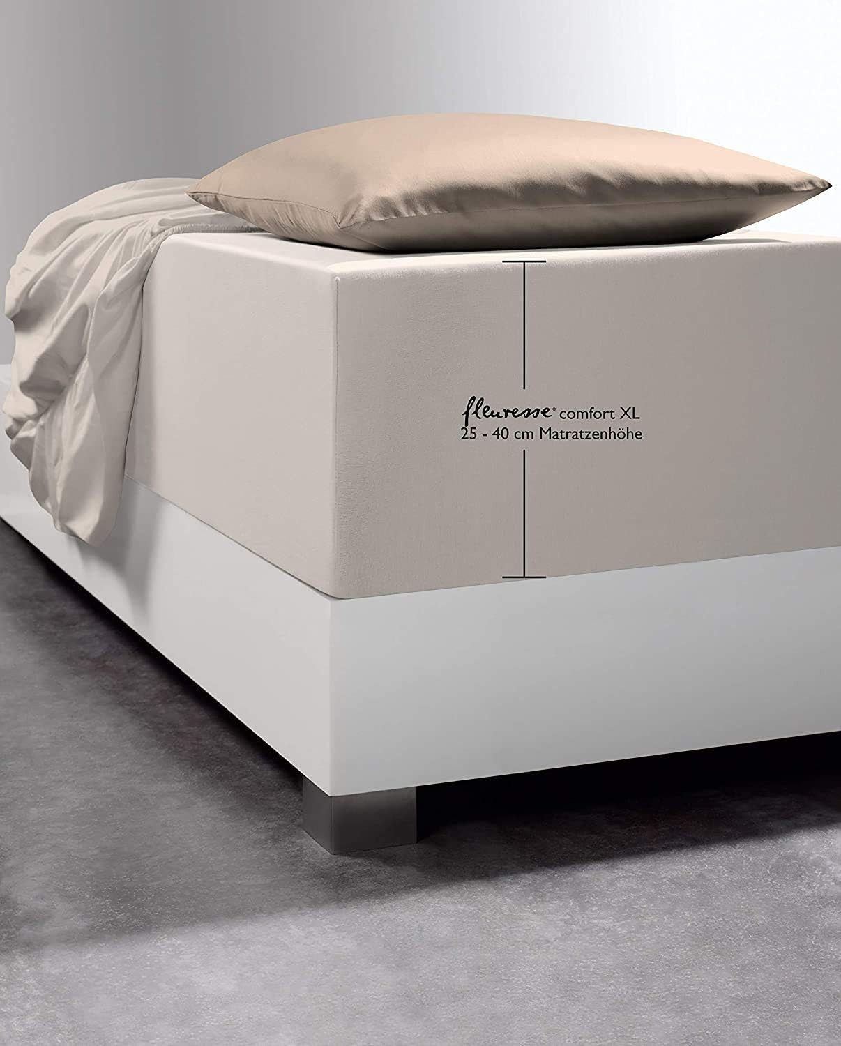fleuresse Spannbettlaken Comfort XL-Jerseyspannlaken, 96% Baumwolle, günstig online kaufen